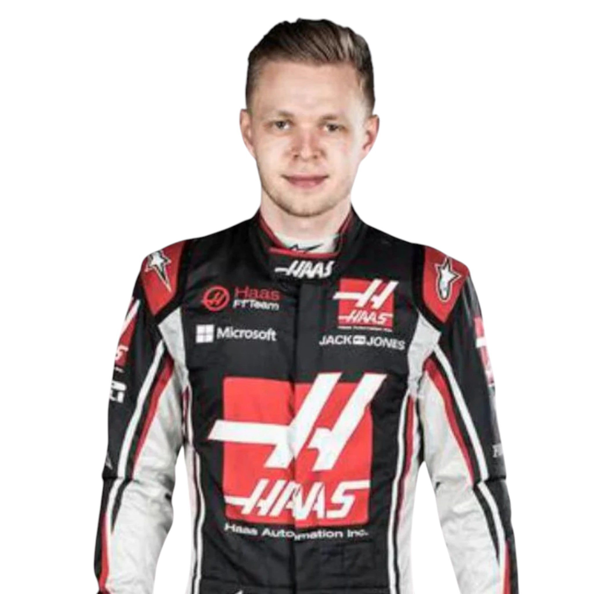 Kevin Magnussen 2018 Haas F1 Race Suit detail view 2 - Grand Flex Racewear
