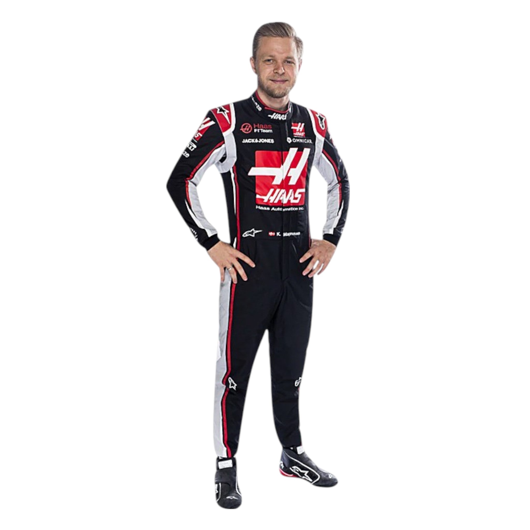 Kevin Magnussen 2020 Haas F1 Race Suit detail view 2 - Grand Flex Racewear