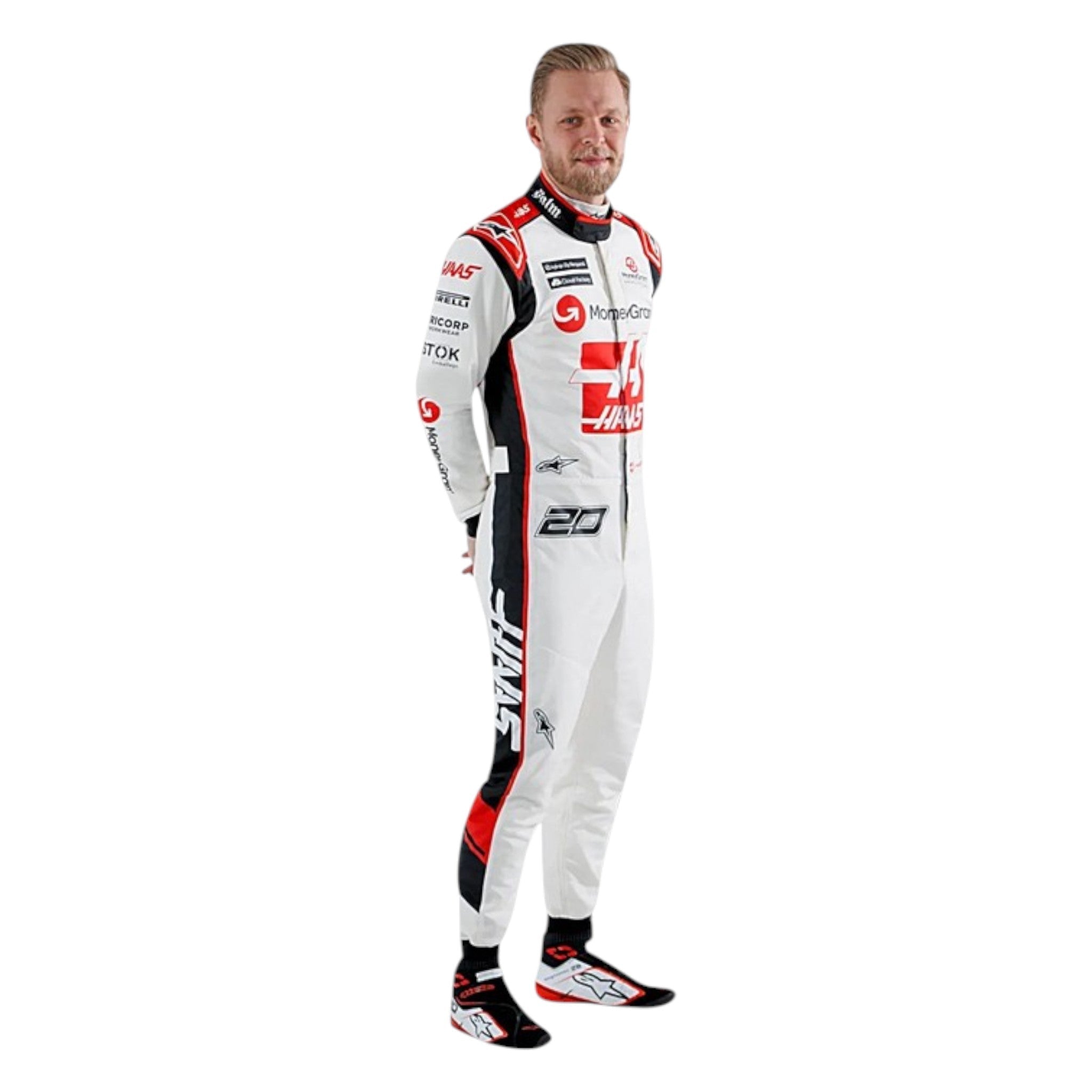 Kevin Magnussen 2023 Haas F1 Race Suit detail view 2 - Grand Flex Racewear