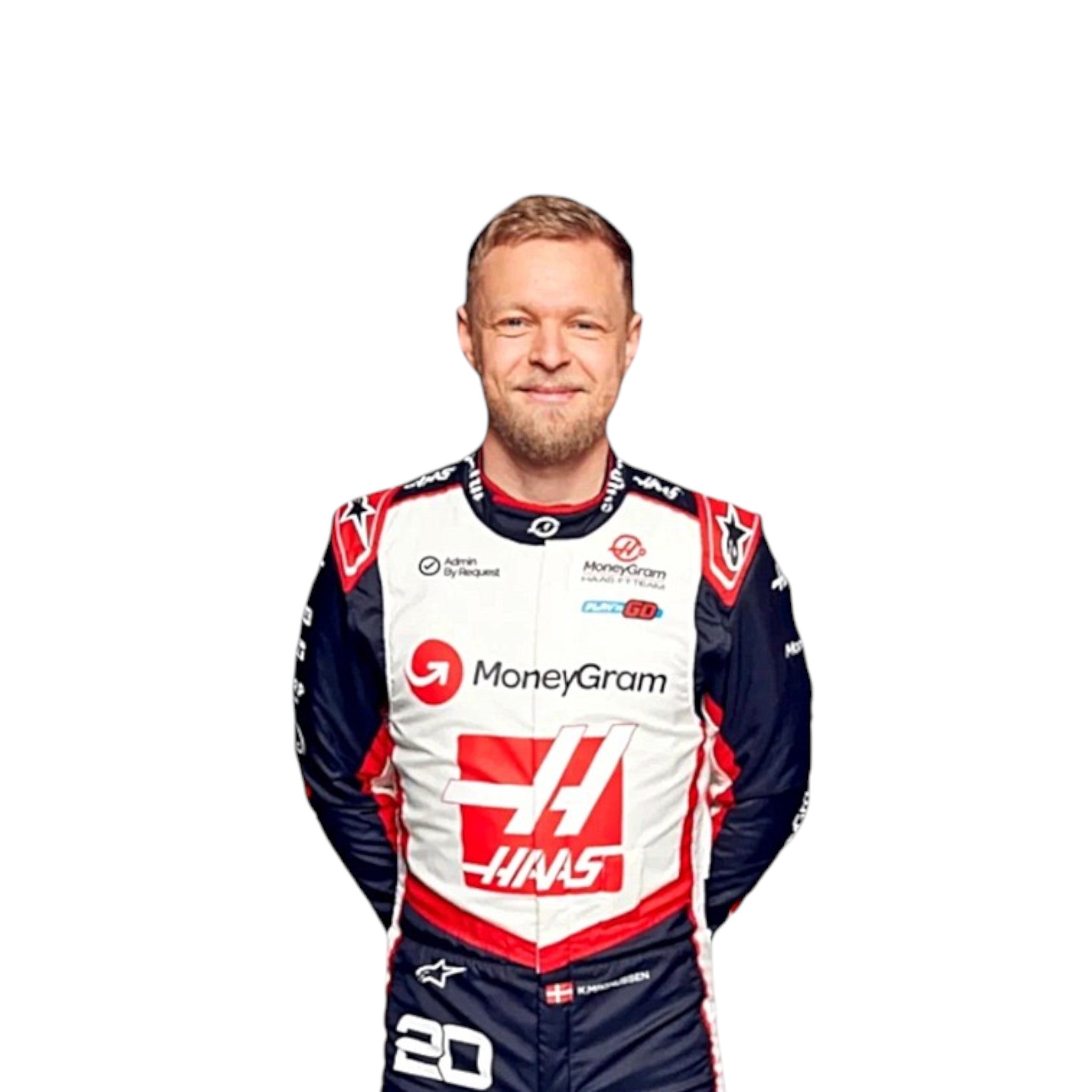 Kevin Magnussen 2024 Haas F1 Race Suit product view - Grand Flex Racewear