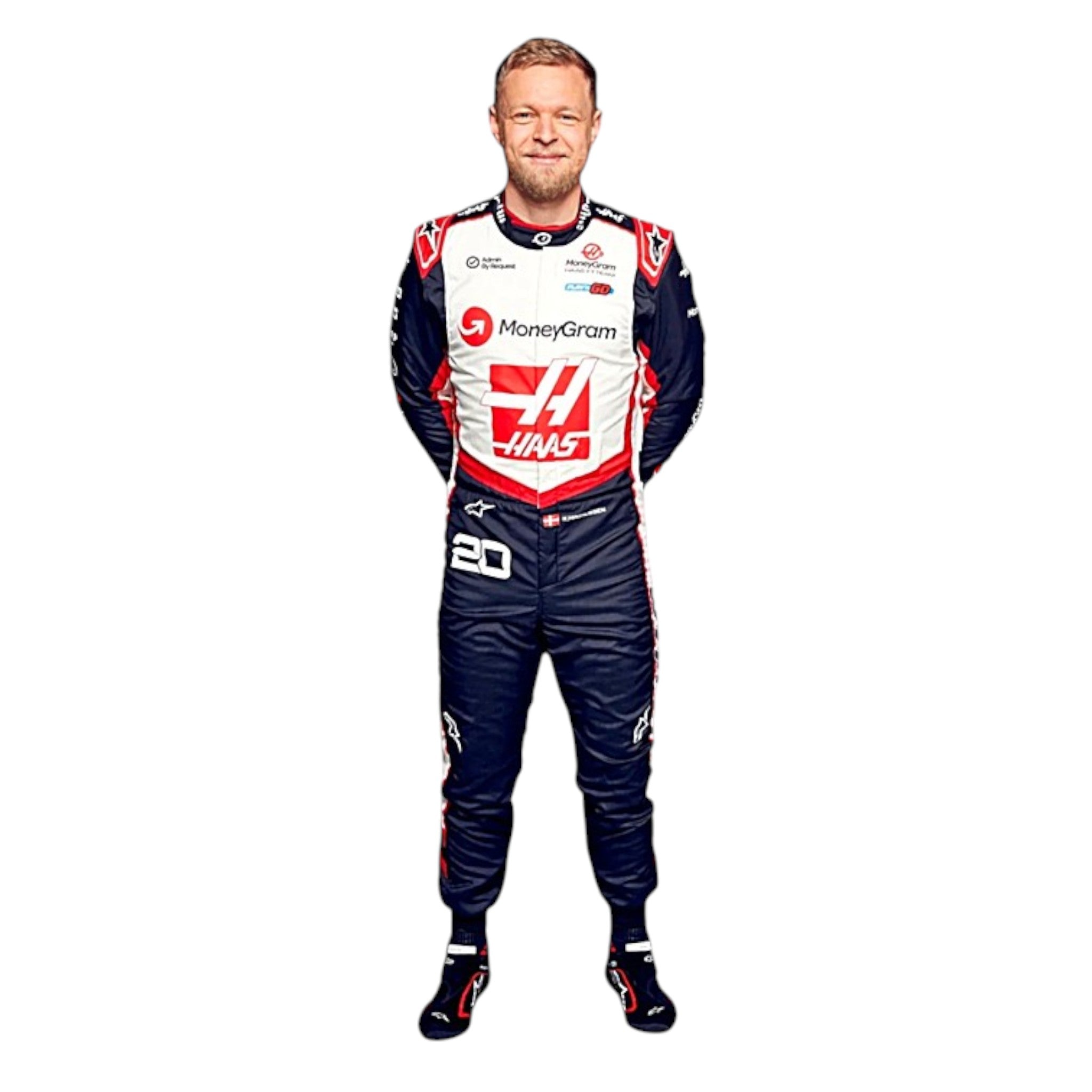 Kevin Magnussen 2024 Haas F1 Race Suit detail view 3 - Grand Flex Racewear