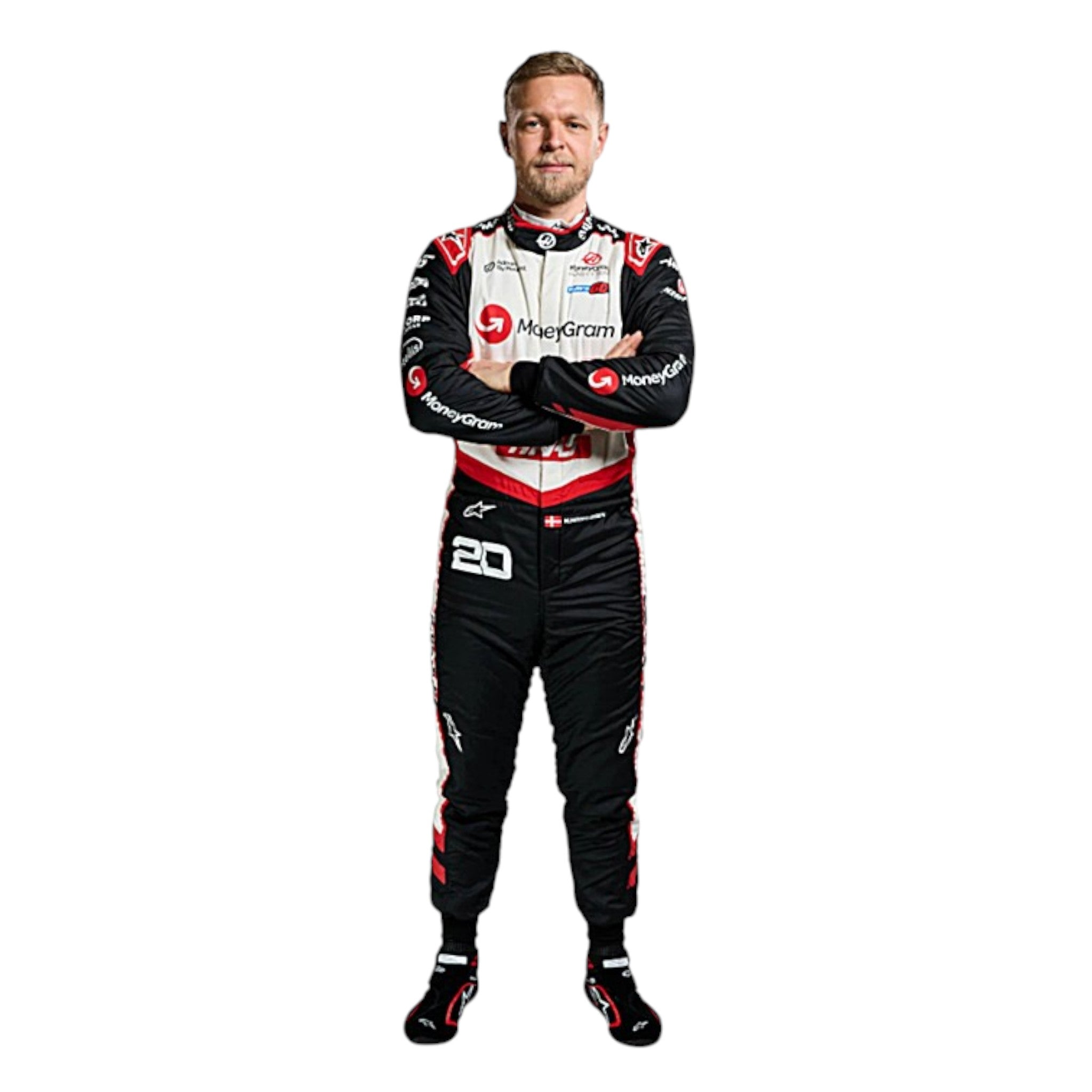 Kevin Magnussen 2024 Haas F1 Race Suit detail view 4 - Grand Flex Racewear