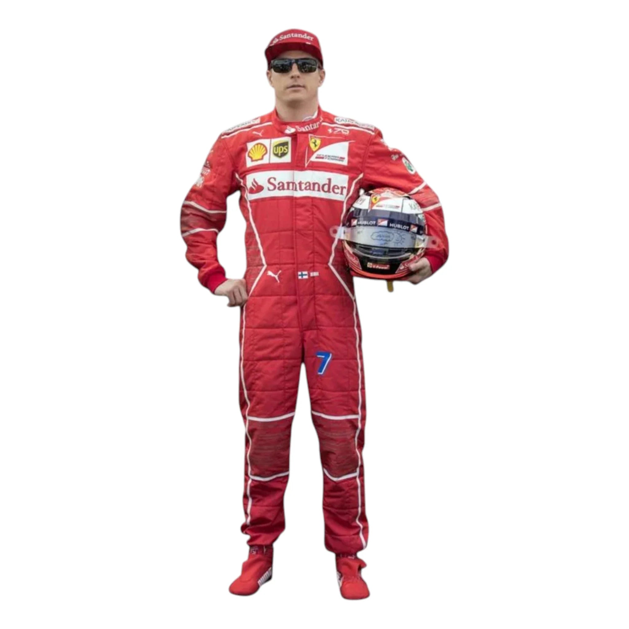 Kimi Raikkonen 2017 Ferrari F1 Racing Suit detail view 2 - Grand Flex Racewear