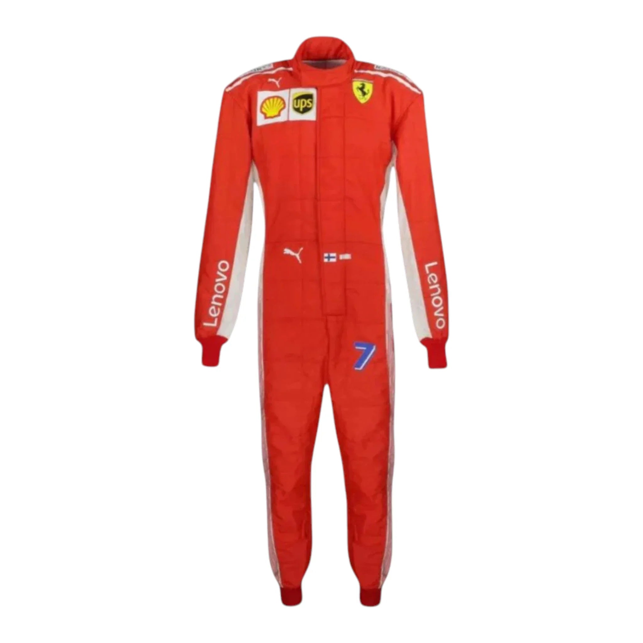 Kimi Räikkönen 2018 Ferrari F1 Racing Suit product view - Grand Flex Racewear