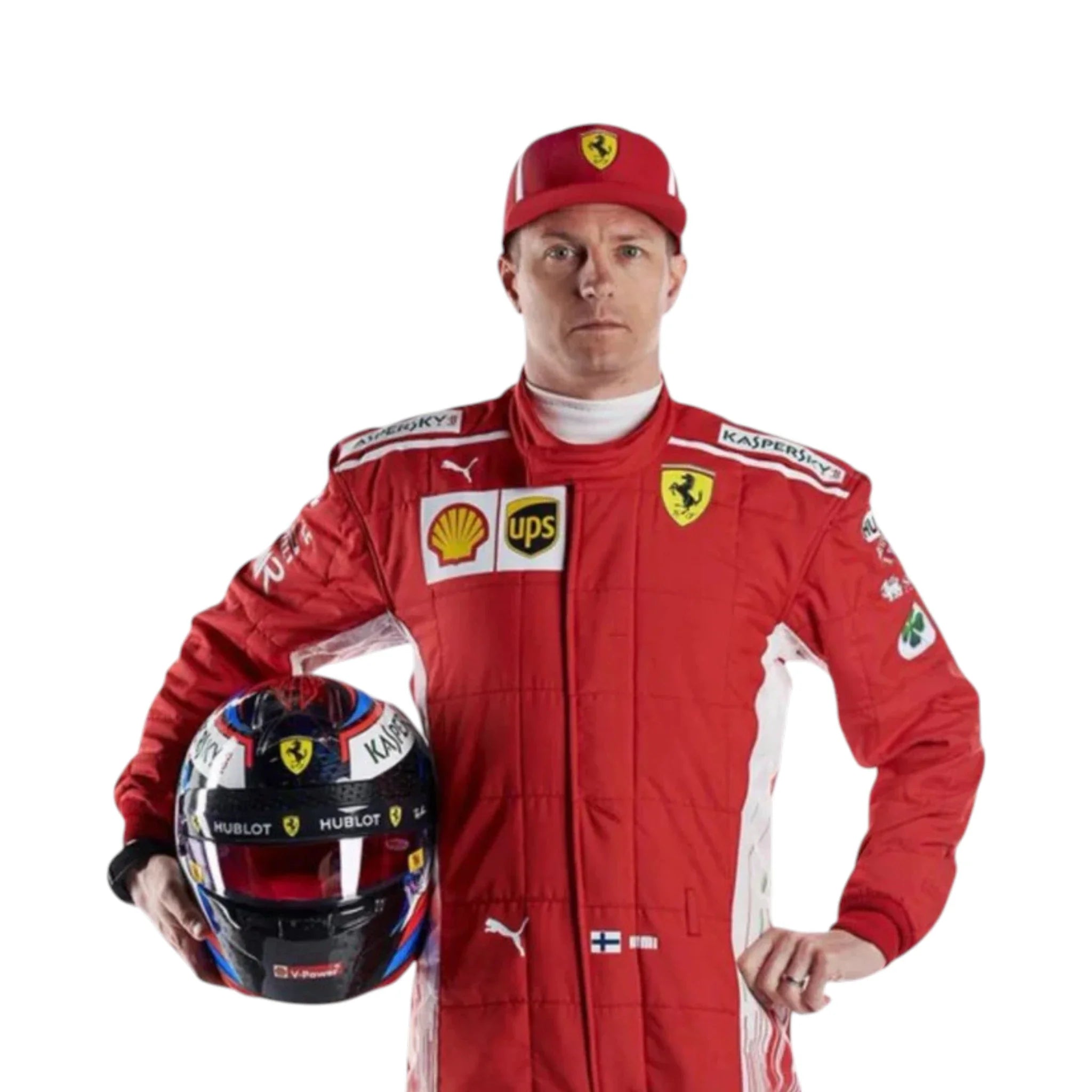 Kimi Räikkönen 2018 Ferrari F1 Racing Suit detail view 2 - Grand Flex Racewear