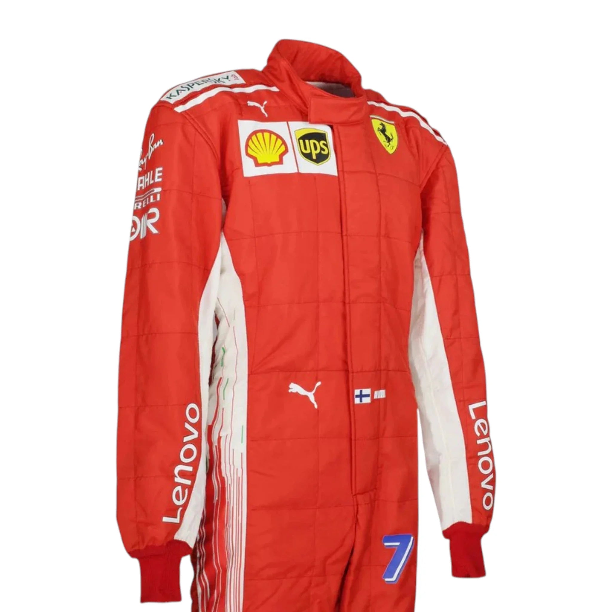 Kimi Räikkönen 2018 Ferrari F1 Racing Suit detail view 3 - Grand Flex Racewear