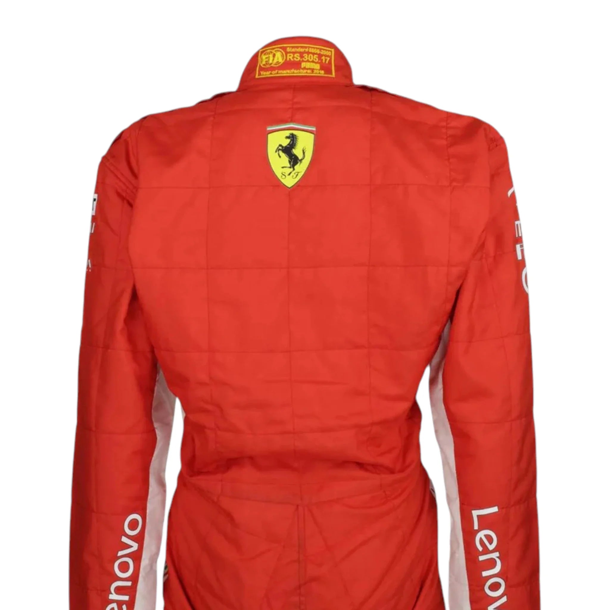 Kimi Räikkönen 2018 Ferrari F1 Racing Suit detail view 6 - Grand Flex Racewear