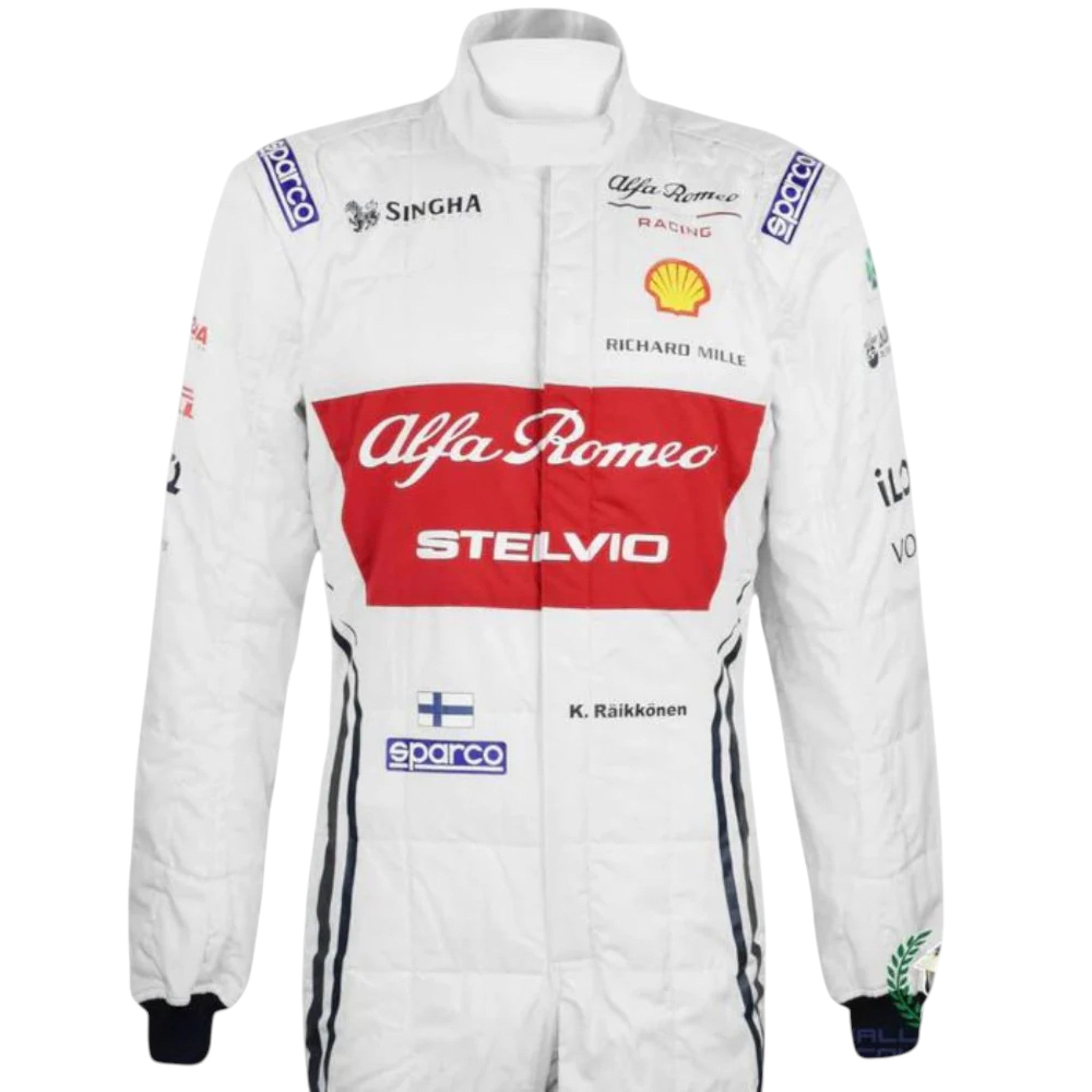 Kimi Räikkönen 2019 Azerbaijan GP F1 Racing Suit detail view 2 - Grand Flex Racewear