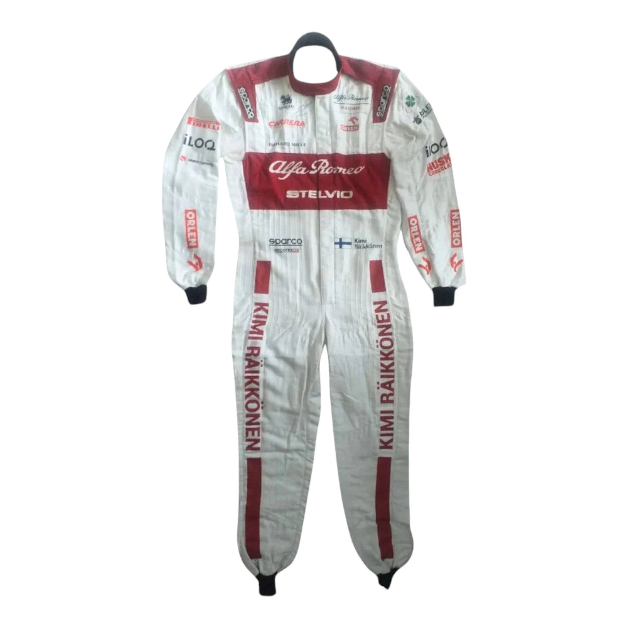Kimi Räikkönen 2020 Alfa Romeo F1 Race Suit detail view 2 - Grand Flex Racewear