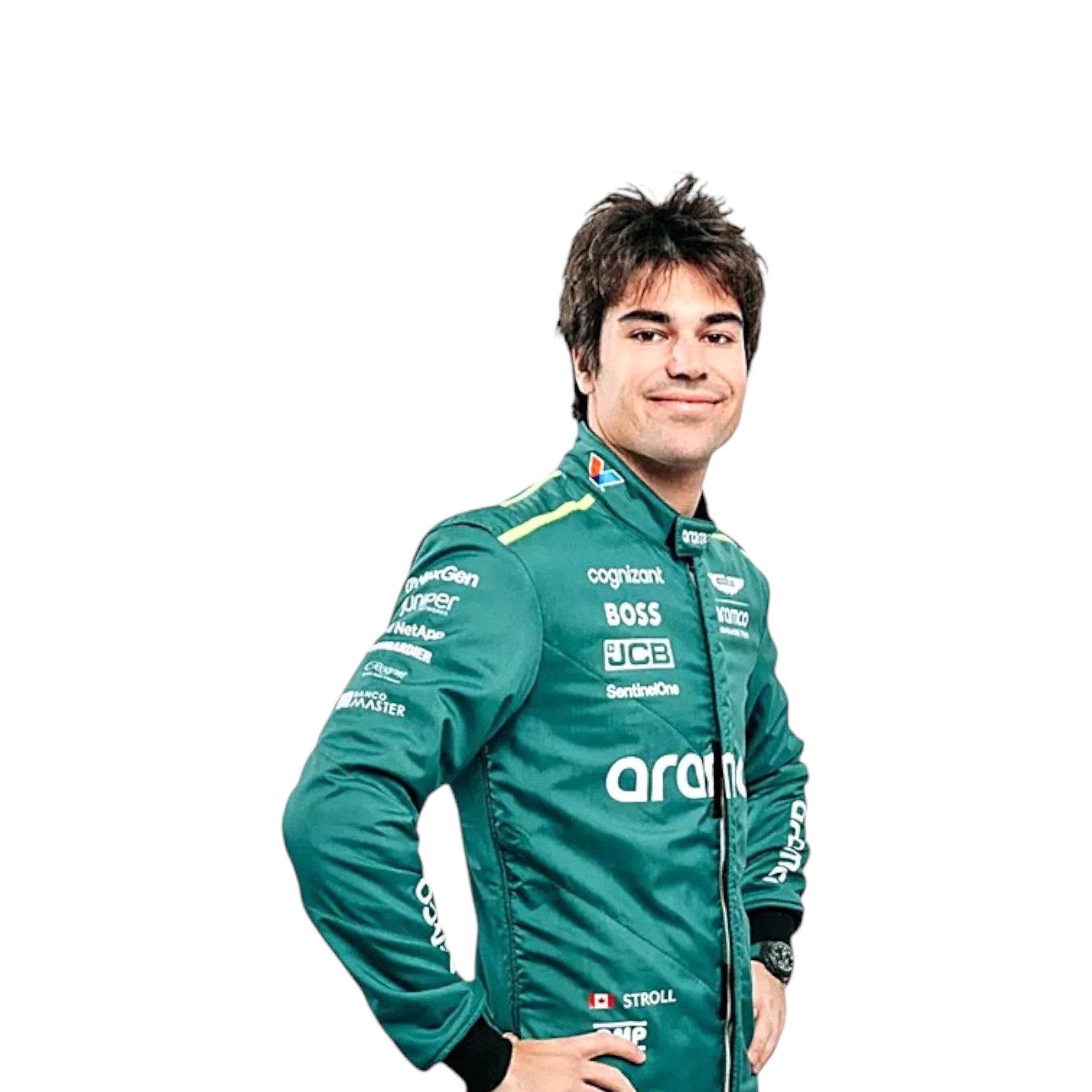 Lance Stroll 2024 Aston Martin F1 Race Suit detail view 2 - Grand Flex Racewear