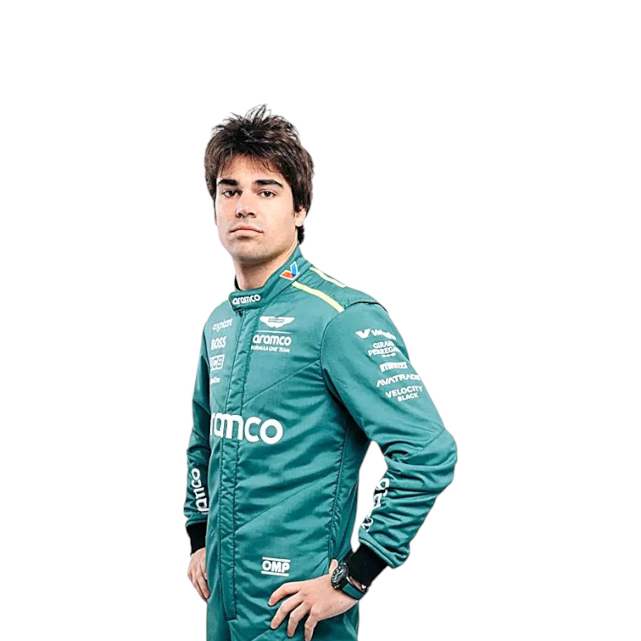 Lance Stroll 2024 Aston Martin F1 Race Suit detail view 3 - Grand Flex Racewear