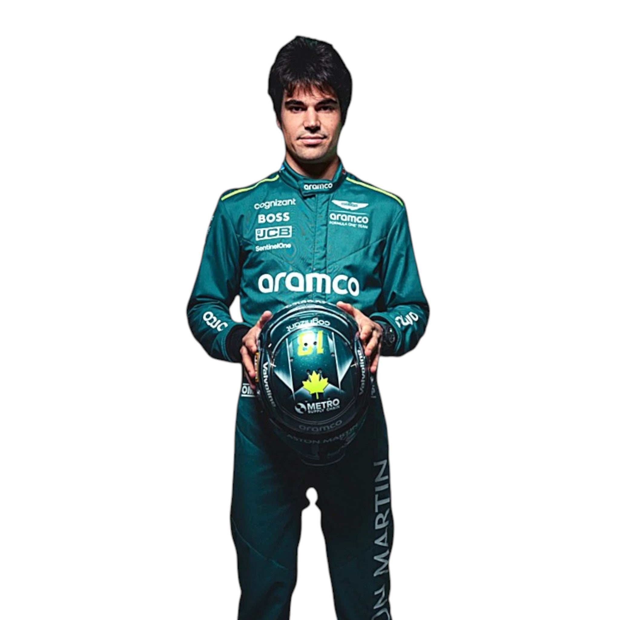 Lance Stroll 2024 Aston Martin F1 Race Suit detail view 5 - Grand Flex Racewear