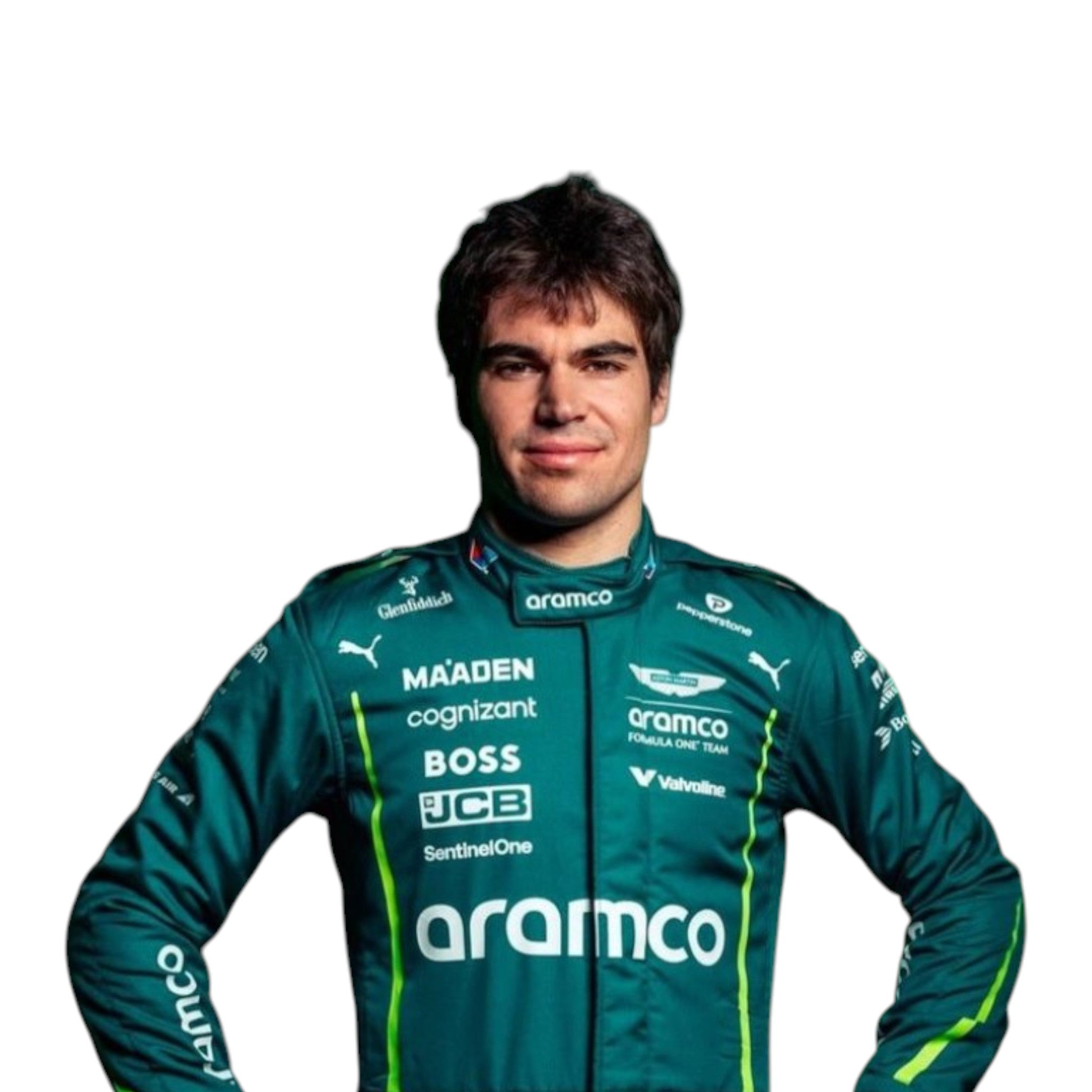 Lance Stroll 2025 Aston Martin F1 Race Suit detail view 2 - Grand Flex Racewear