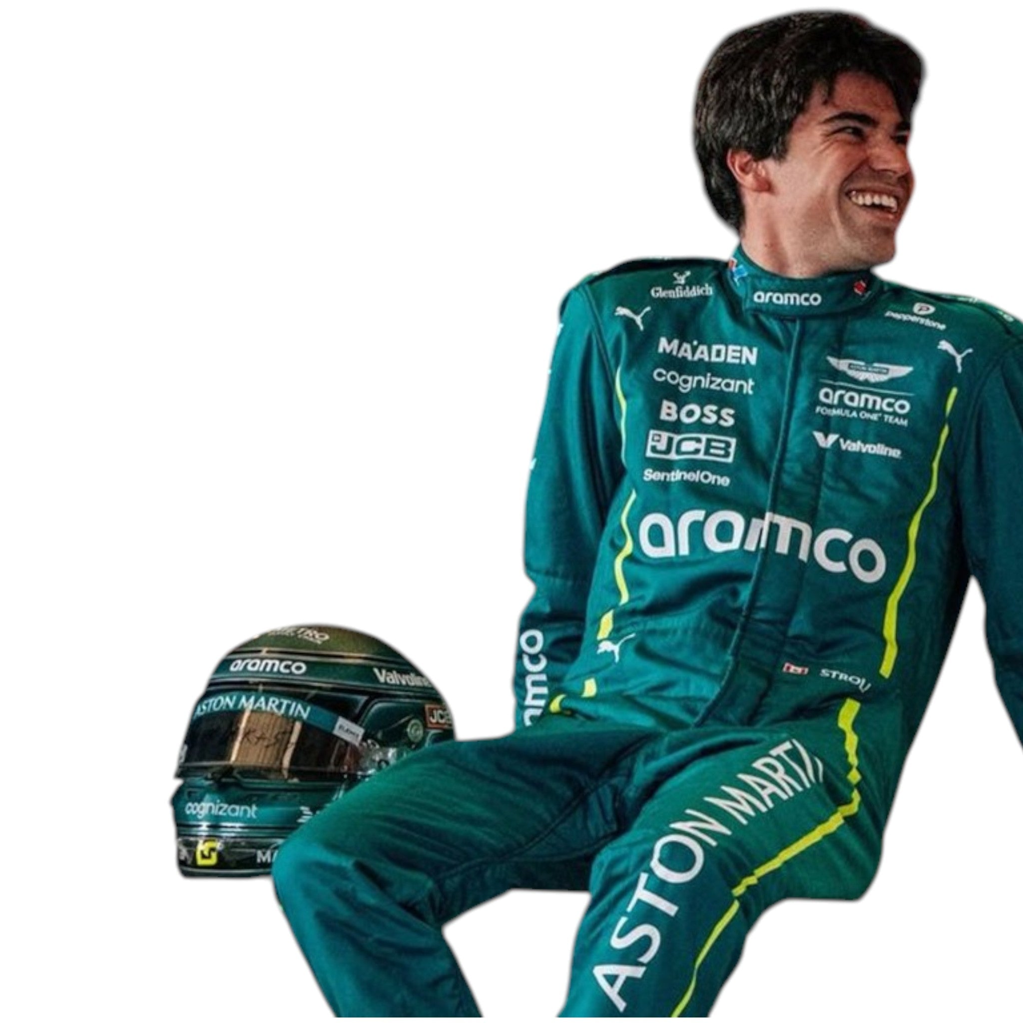 Lance Stroll 2025 Aston Martin F1 Race Suit detail view 4 - Grand Flex Racewear