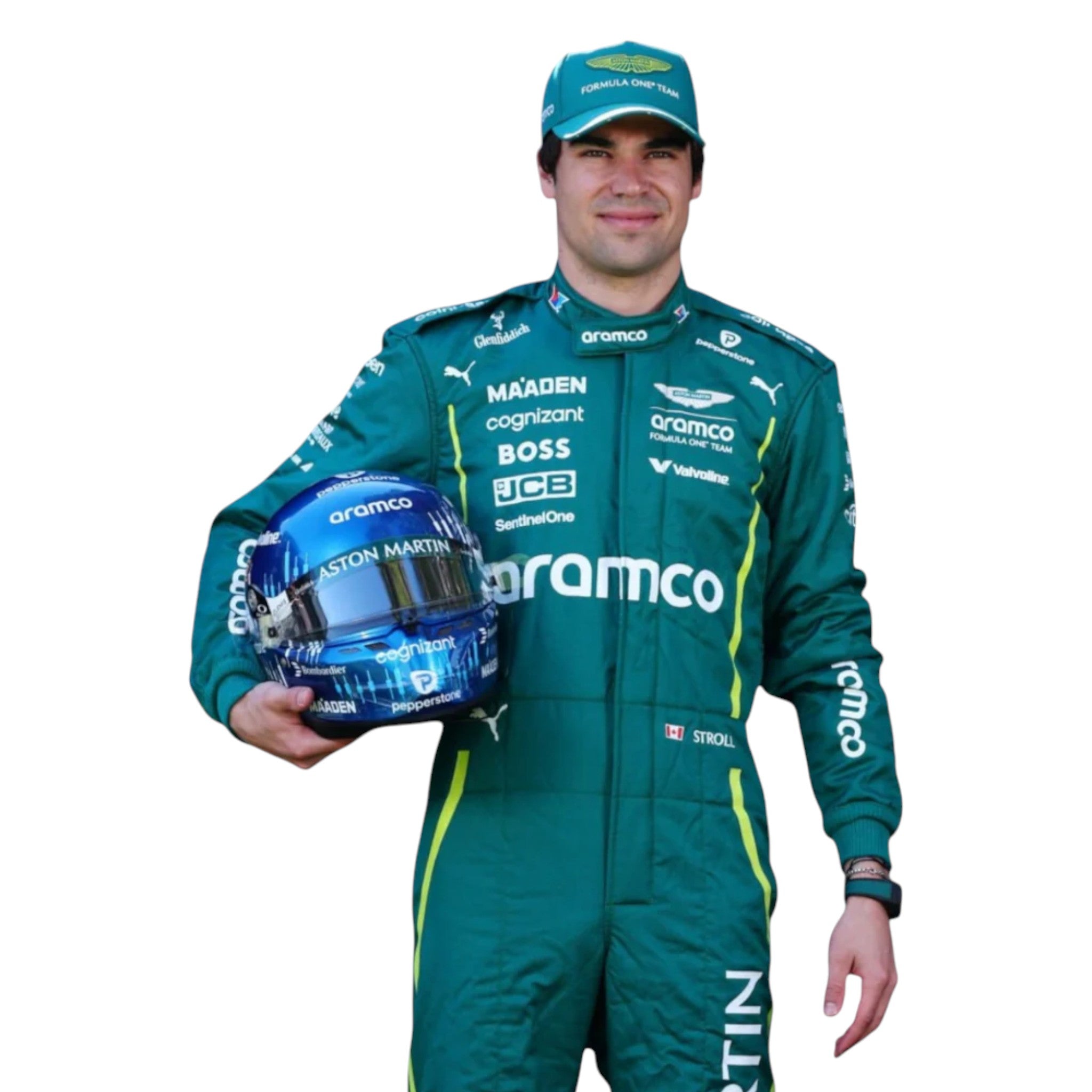 Lance Stroll 2025 Aston Martin F1 Race Suit detail view 5 - Grand Flex Racewear