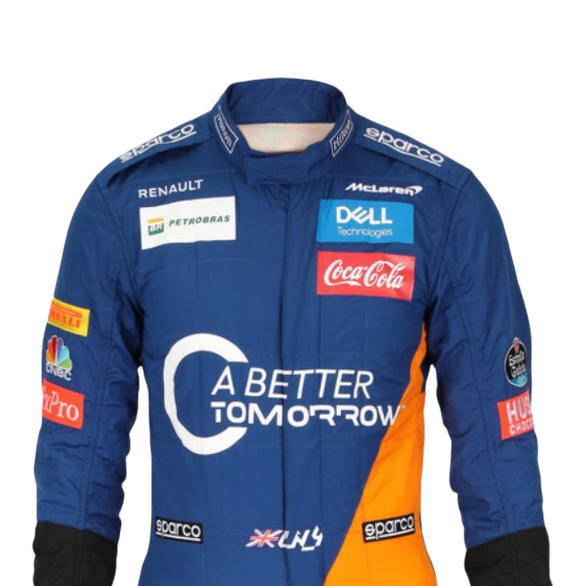 Lando Norris 2019 Mclaren F1 Race Suit detail view 2 - Grand Flex Racewear