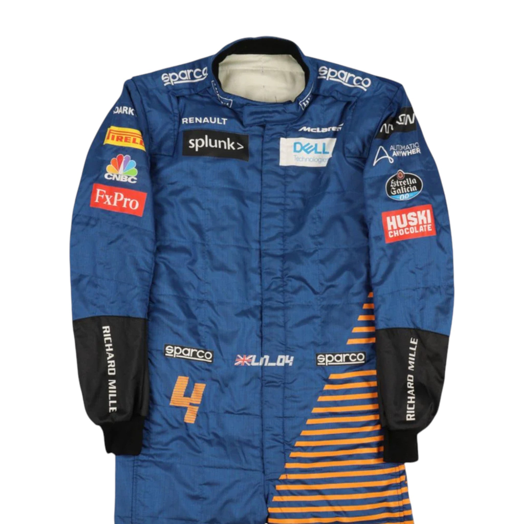 Lando Norris 2020 Mclaren F1 Race Suit detail view 2 - Grand Flex Racewear