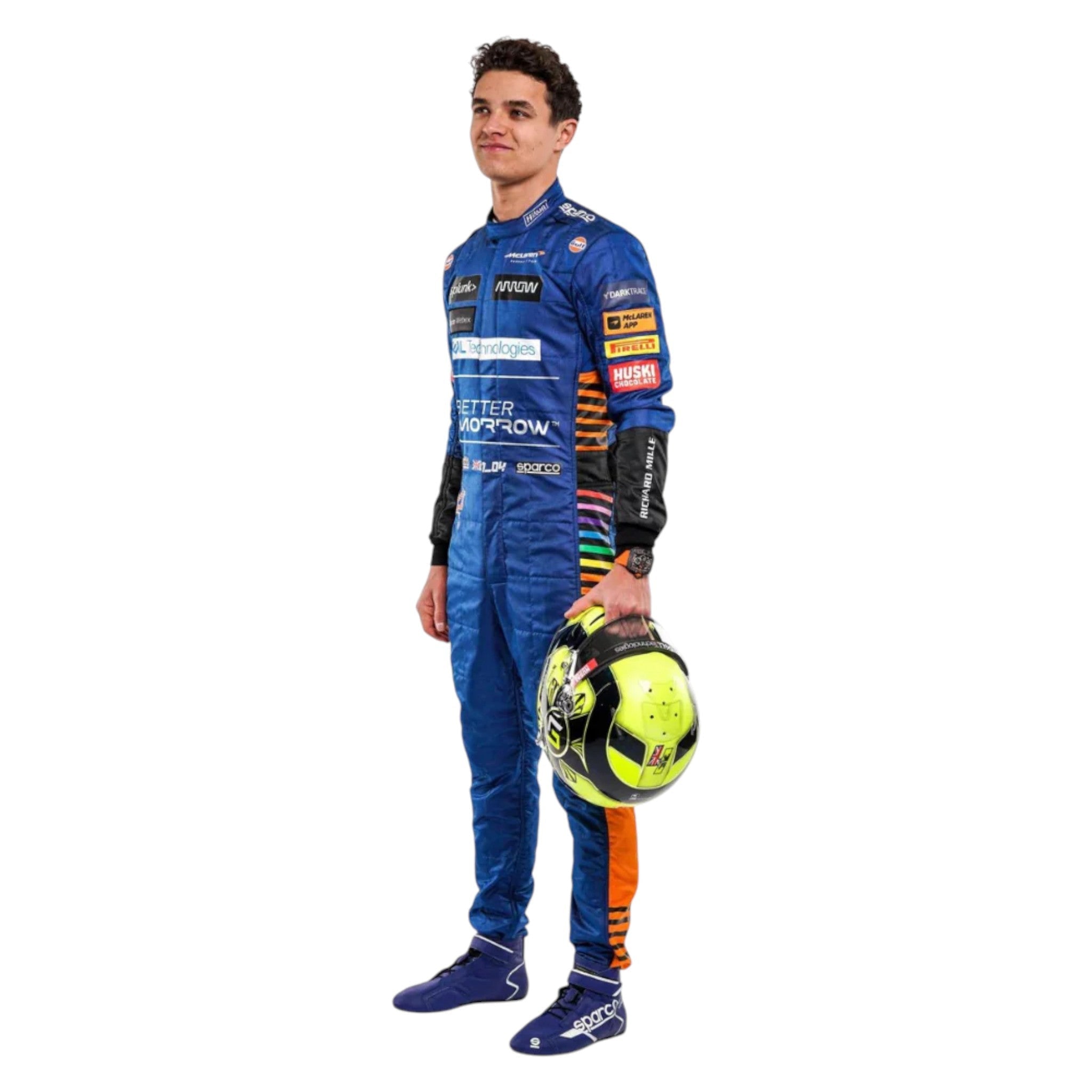 Lando Norris 2021 Mclaren F1 Race Suit product view - Grand Flex Racewear