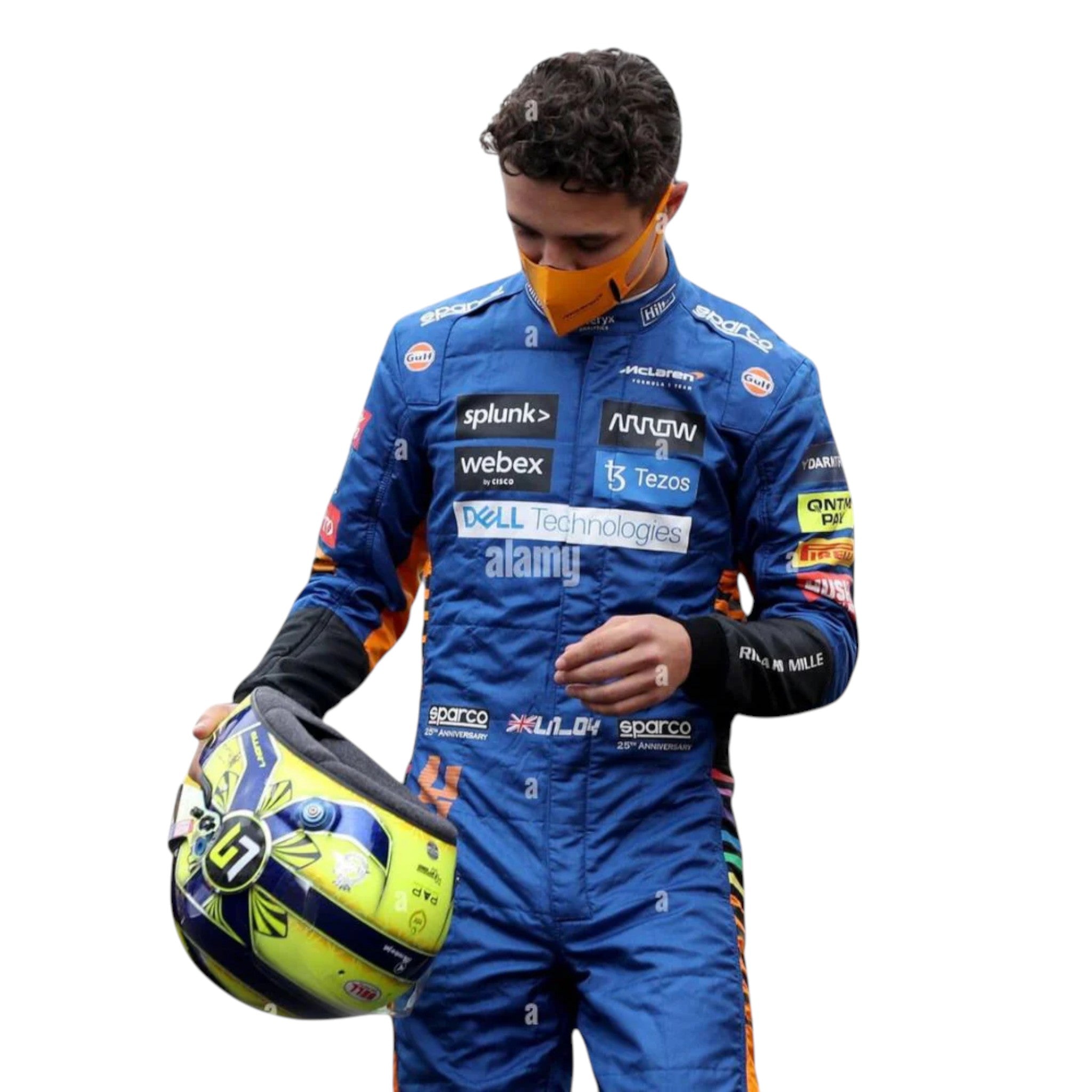 Lando Norris 2021 Mclaren F1 Race Suit detail view 3 - Grand Flex Racewear