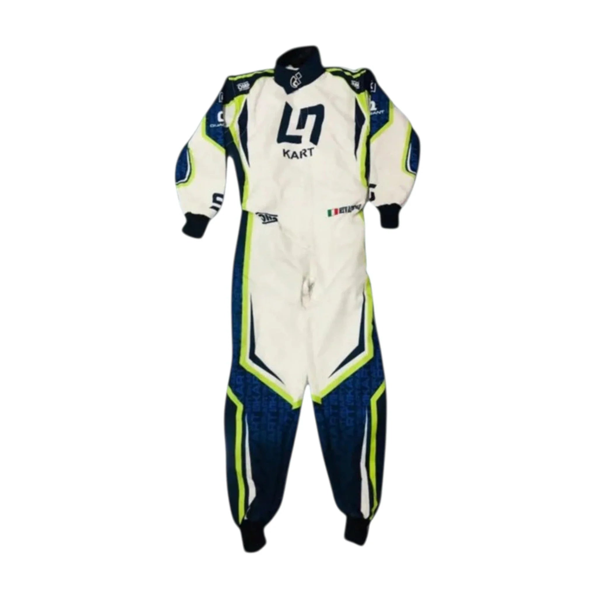 Lando Norris 2022 LN OMP Go Kart Racing Suit Overall product view - Grand Flex Racewear