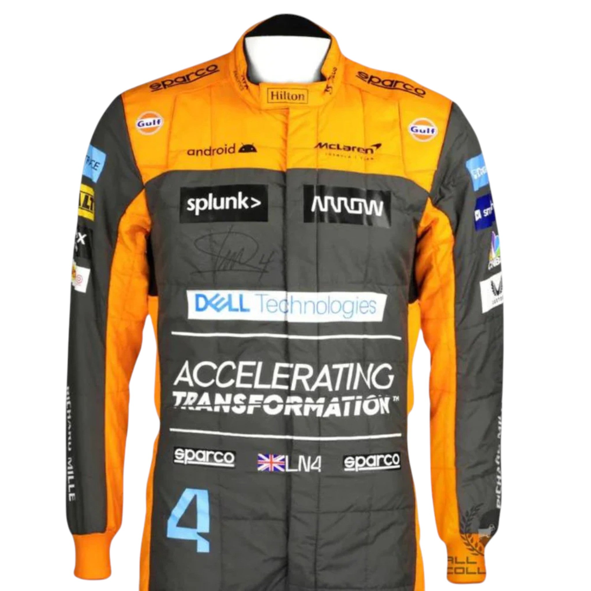Lando Norris 2022 Mclaren F1 Race Suit product view - Grand Flex Racewear