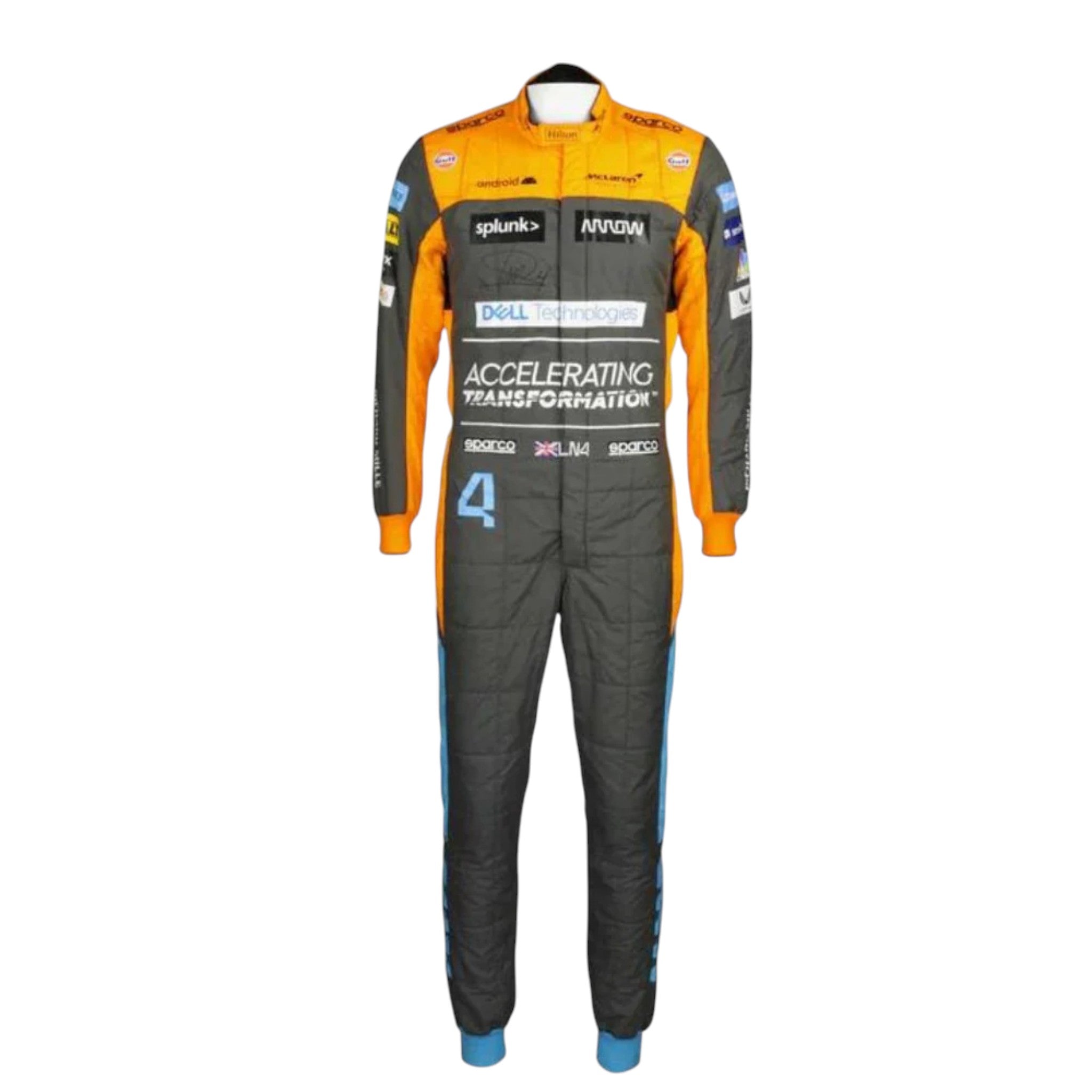 Lando Norris 2022 Mclaren F1 Race Suit detail view 2 - Grand Flex Racewear
