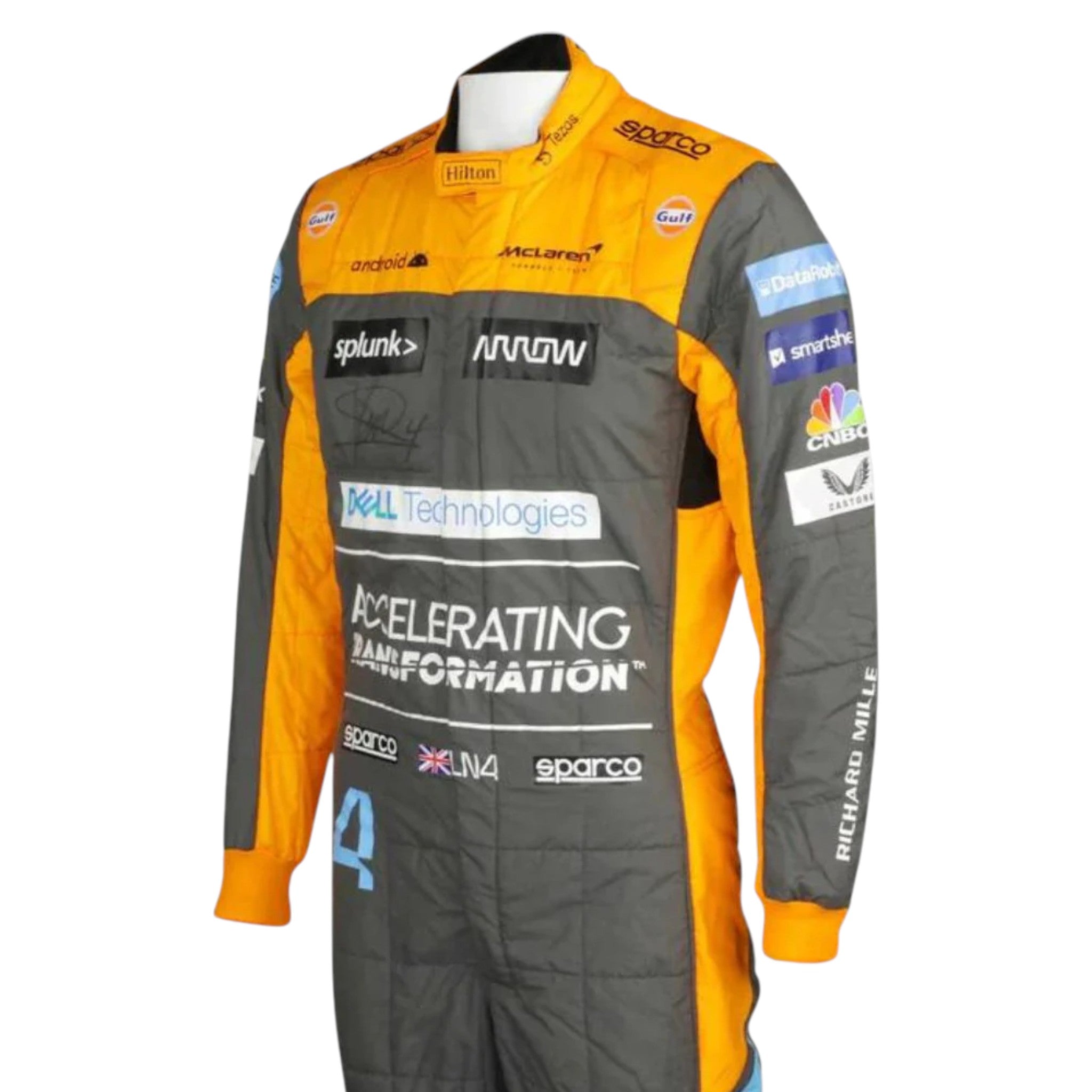 Lando Norris 2022 Mclaren F1 Race Suit detail view 4 - Grand Flex Racewear