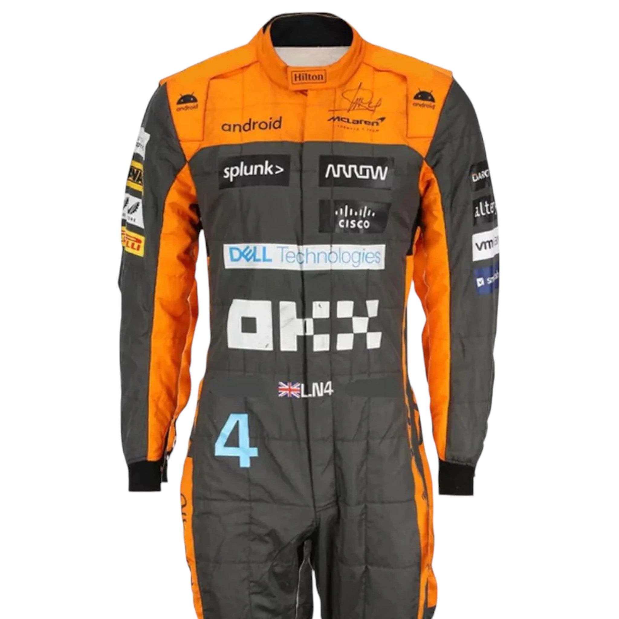 Lando Norris 2023 Mclaren F1 Race Suit detail view 2 - Grand Flex Racewear