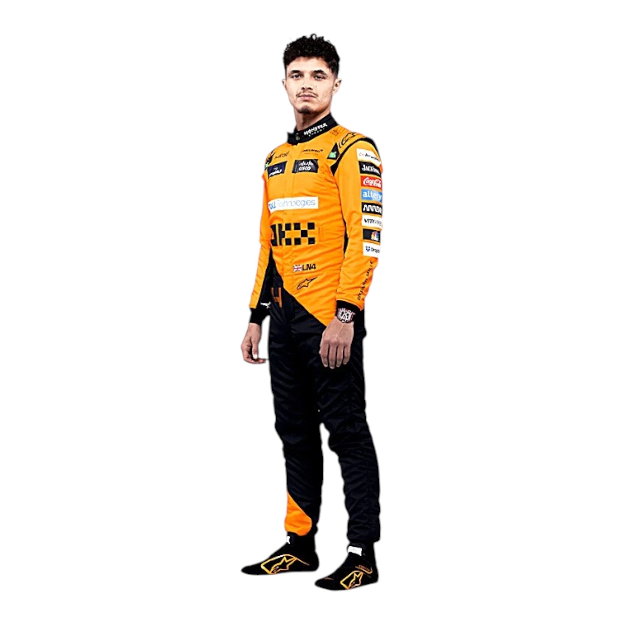 Lando Norris 2024 Mclaren F1 Race Suit detail view 2 - Grand Flex Racewear