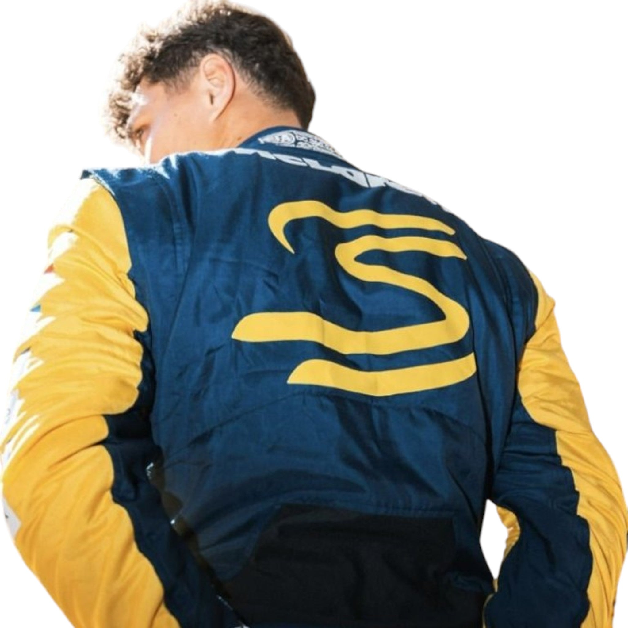 Lando Norris 2024 Mclaren Monaco GP F1 Race Suit detail view 3 - Grand Flex Racewear