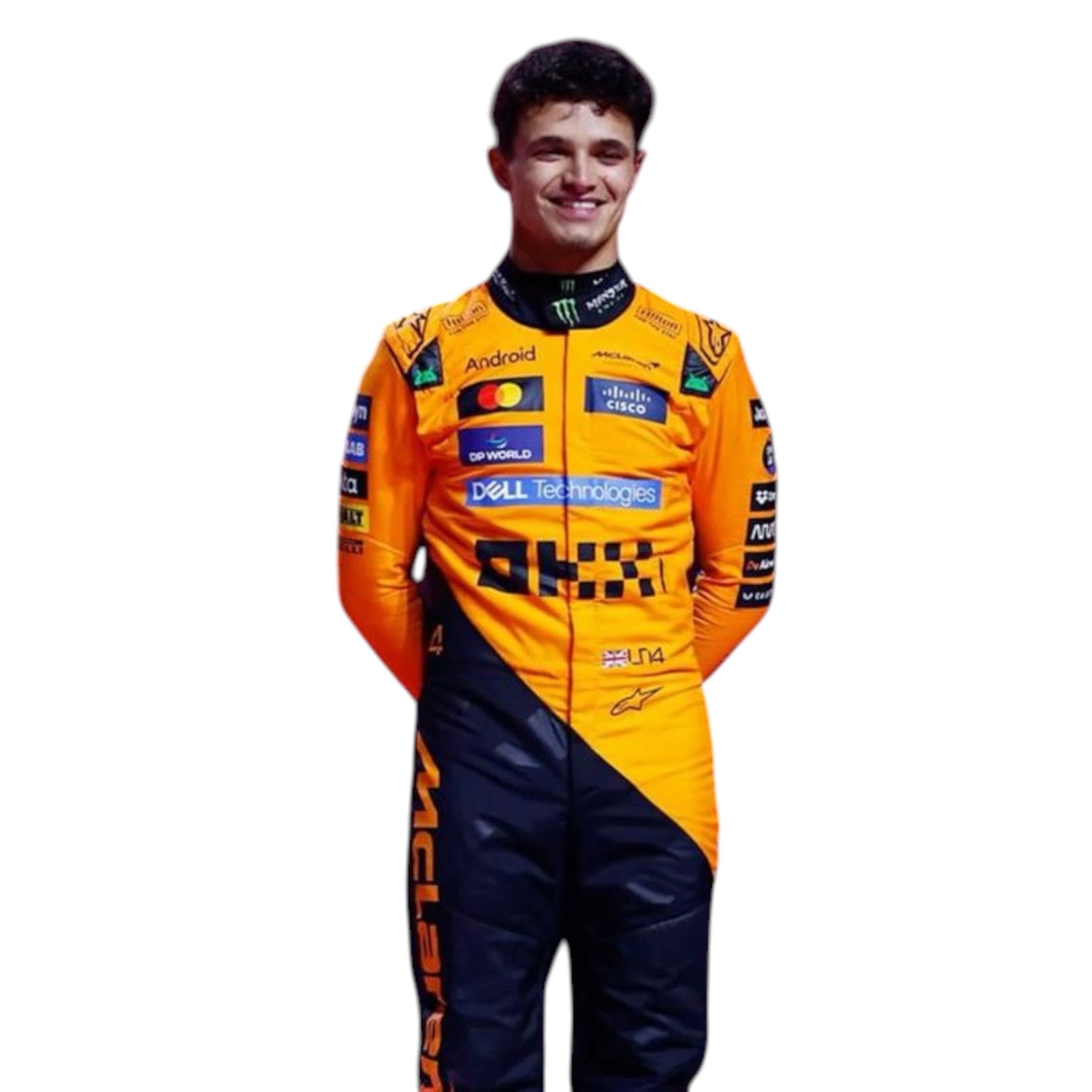 Lando Norris 2025 Mclaren F1 Race Suit product view - Grand Flex Racewear