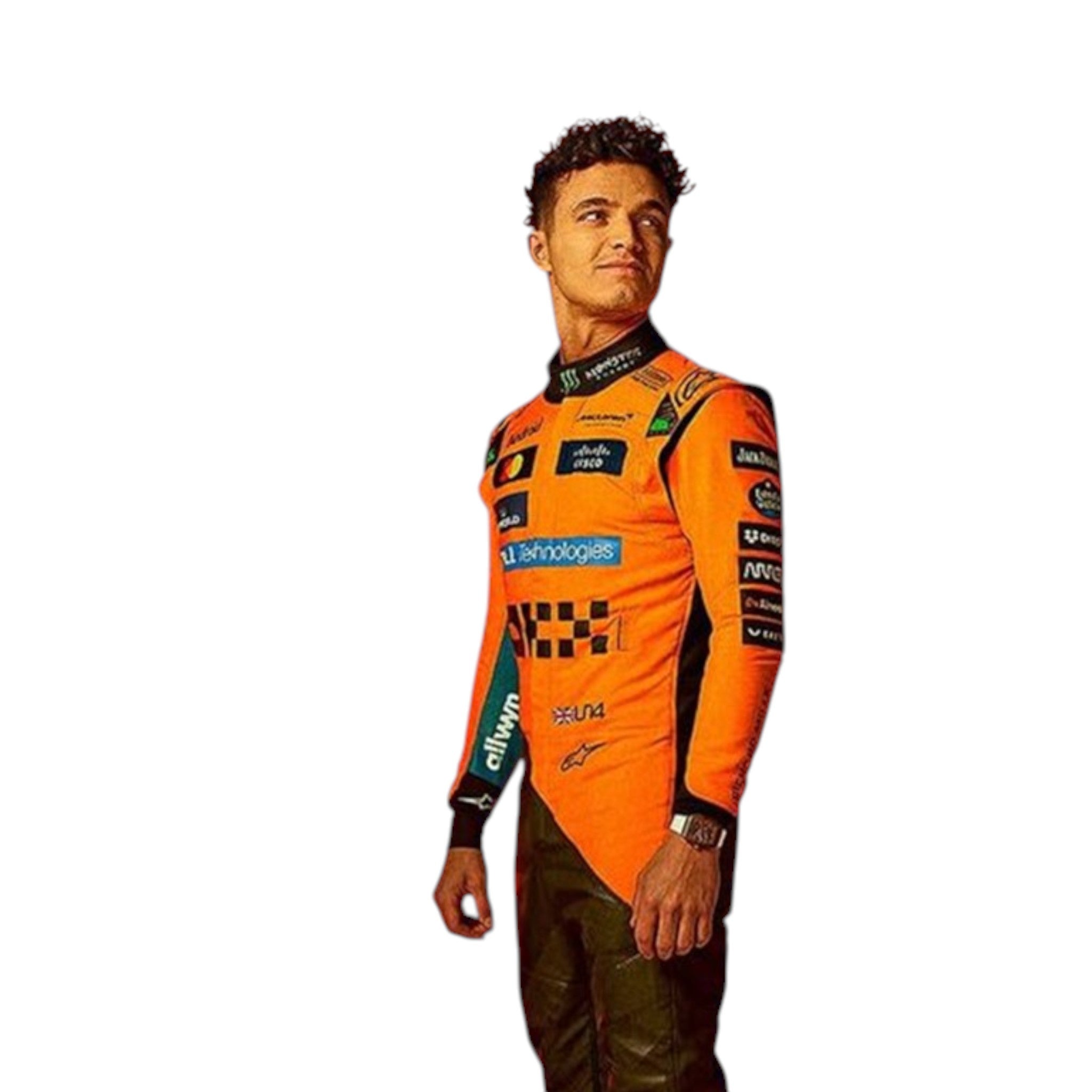 Lando Norris 2025 Mclaren F1 Race Suit detail view 2 - Grand Flex Racewear