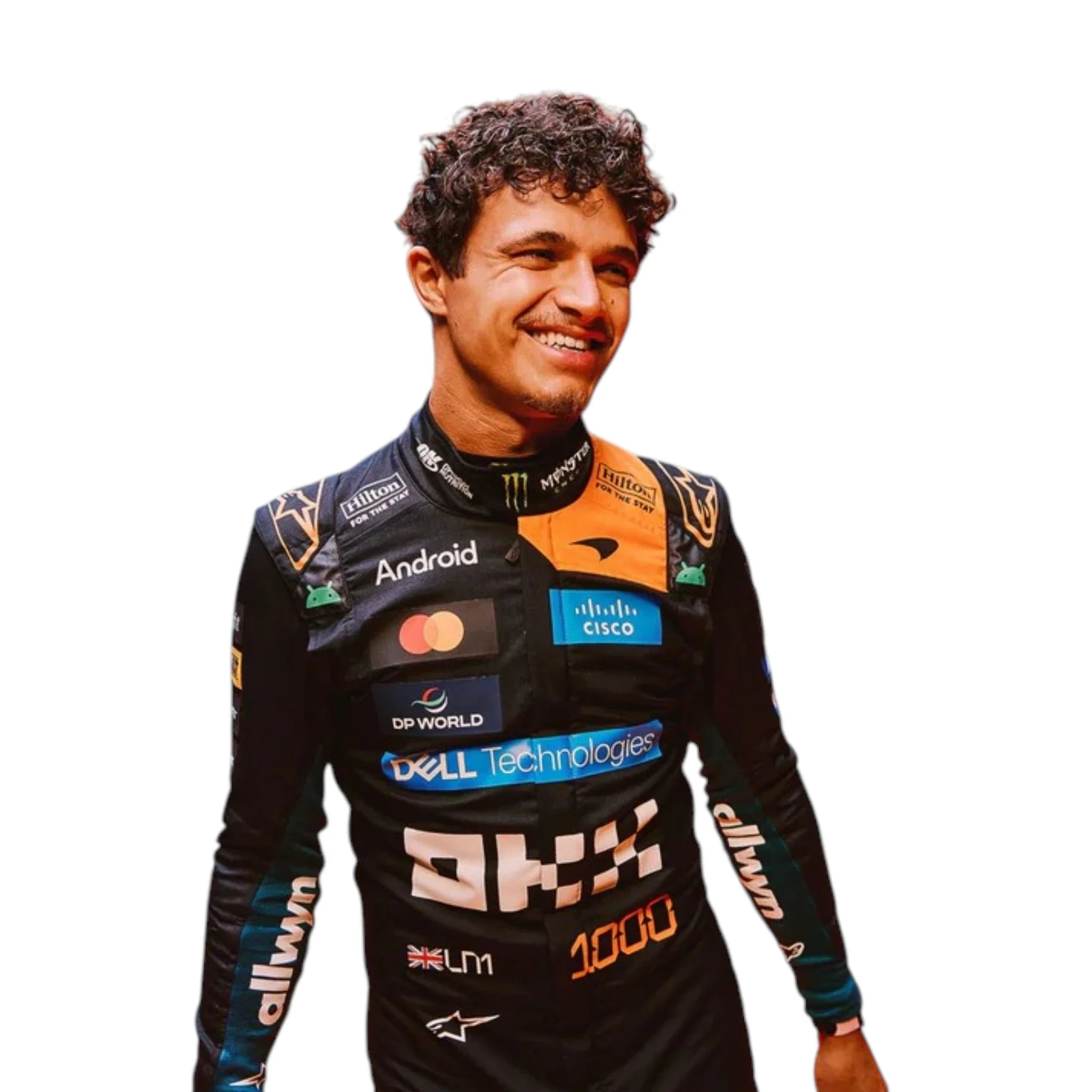 Lando Norris 2026 McLaren 1000th Monaco GP F1 Race Suit product view - Grand Flex Racewear