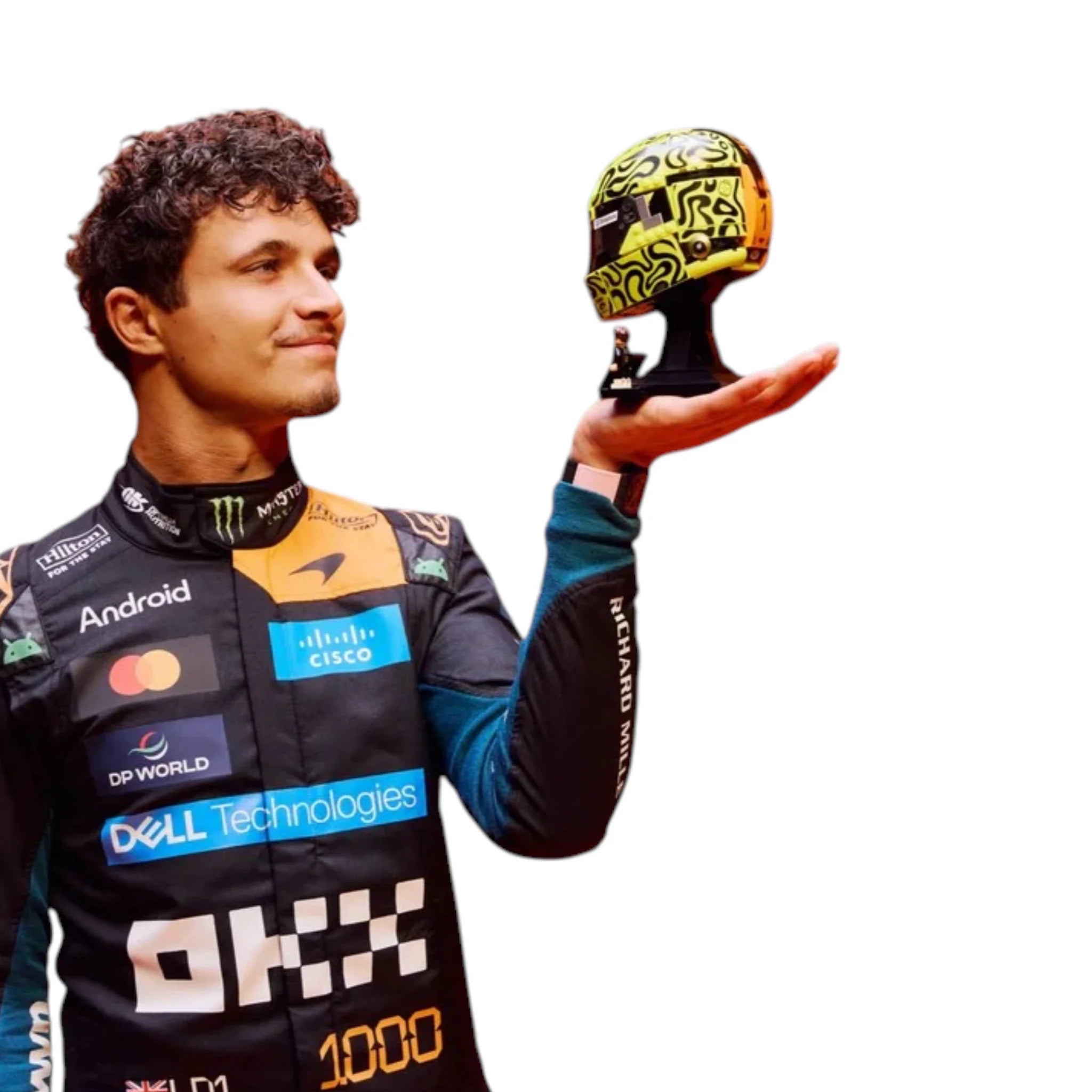 Lando Norris 2026 McLaren 1000th Monaco GP F1 Race Suit detail view 4 - Grand Flex Racewear