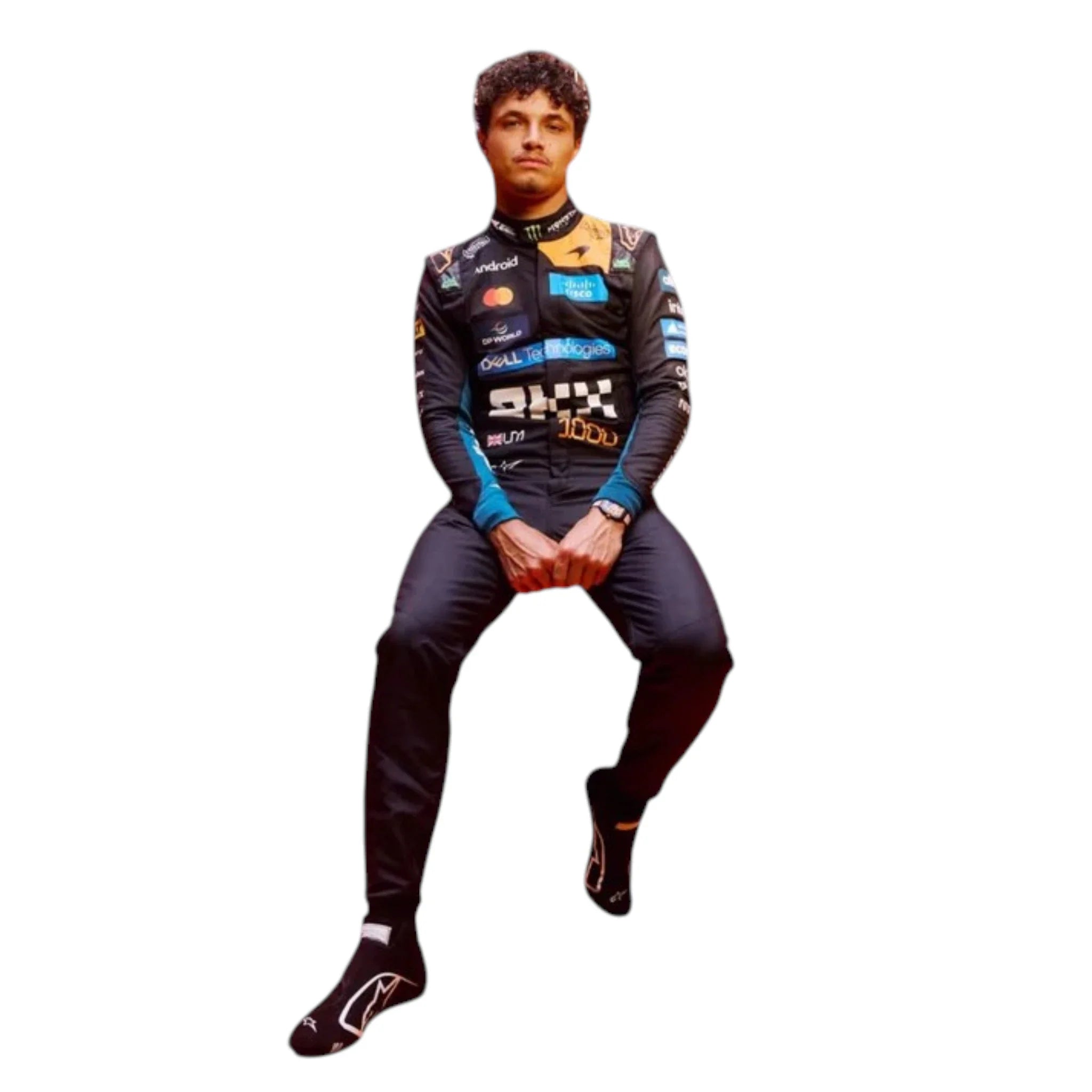 Lando Norris 2026 McLaren 1000th Monaco GP F1 Race Suit detail view 5 - Grand Flex Racewear