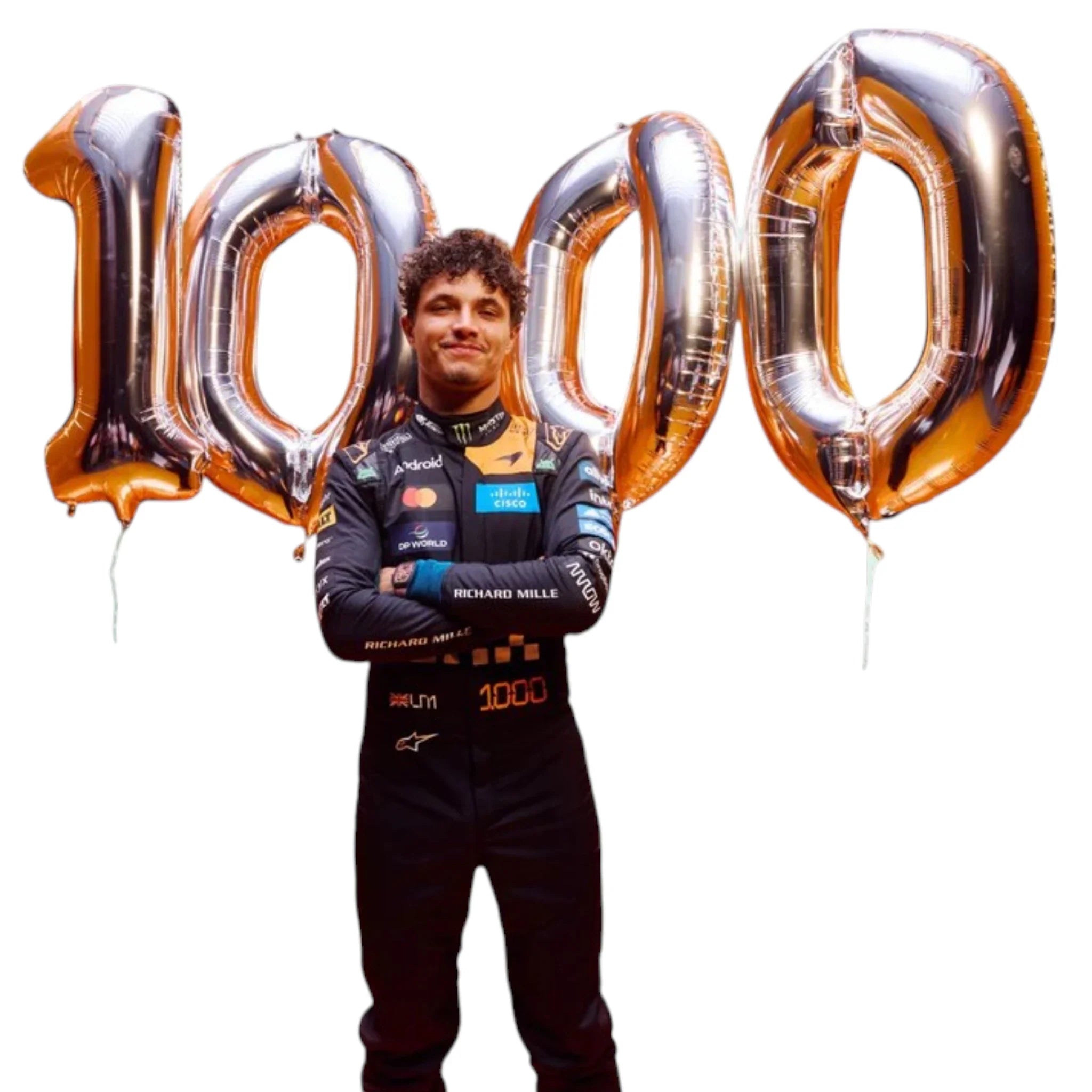 Lando Norris 2026 McLaren 1000th Monaco GP F1 Race Suit detail view 6 - Grand Flex Racewear