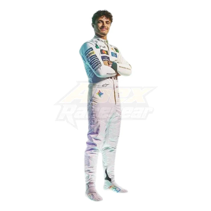 Lando Norris 2026 Mclaren British GP F1 Racing Suit product view - Grand Flex Racewear