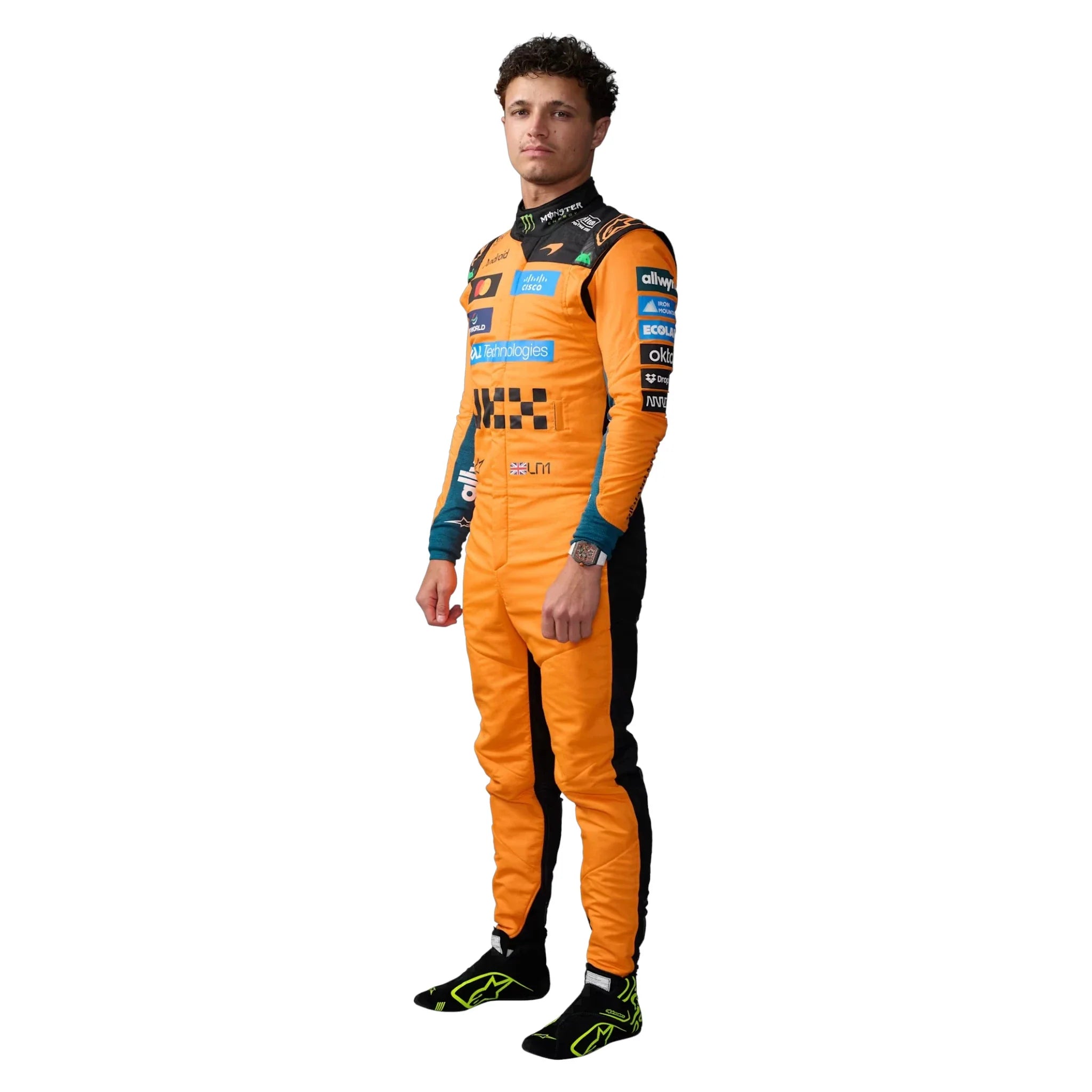 Lando Norris 2026 Mclaren F1 Race Suit product view - Grand Flex Racewear