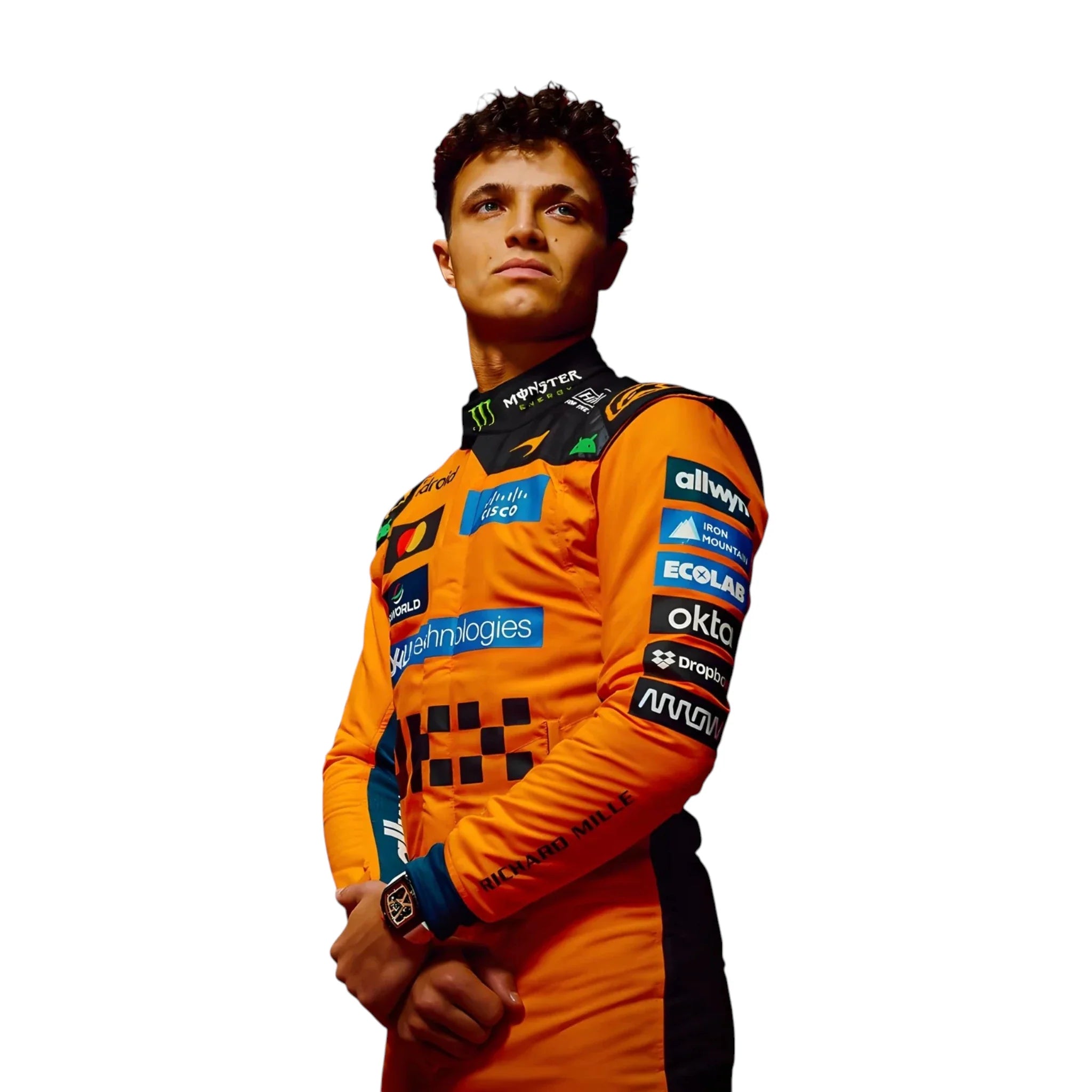 Lando Norris 2026 Mclaren F1 Race Suit detail view 3 - Grand Flex Racewear