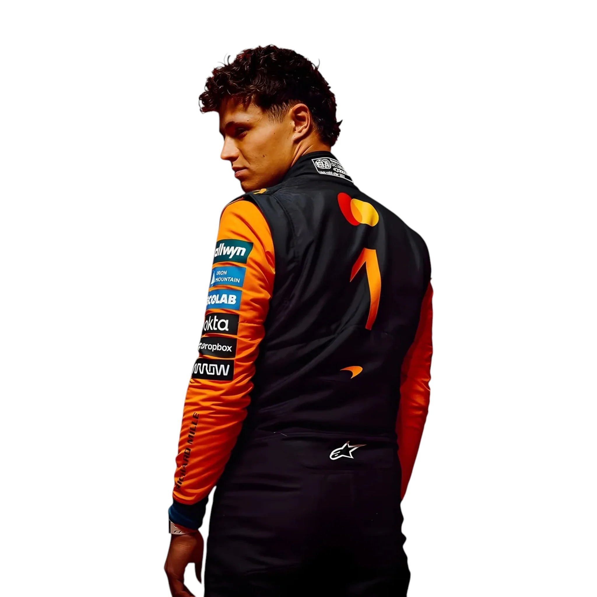 Lando Norris 2026 Mclaren F1 Race Suit detail view 4 - Grand Flex Racewear