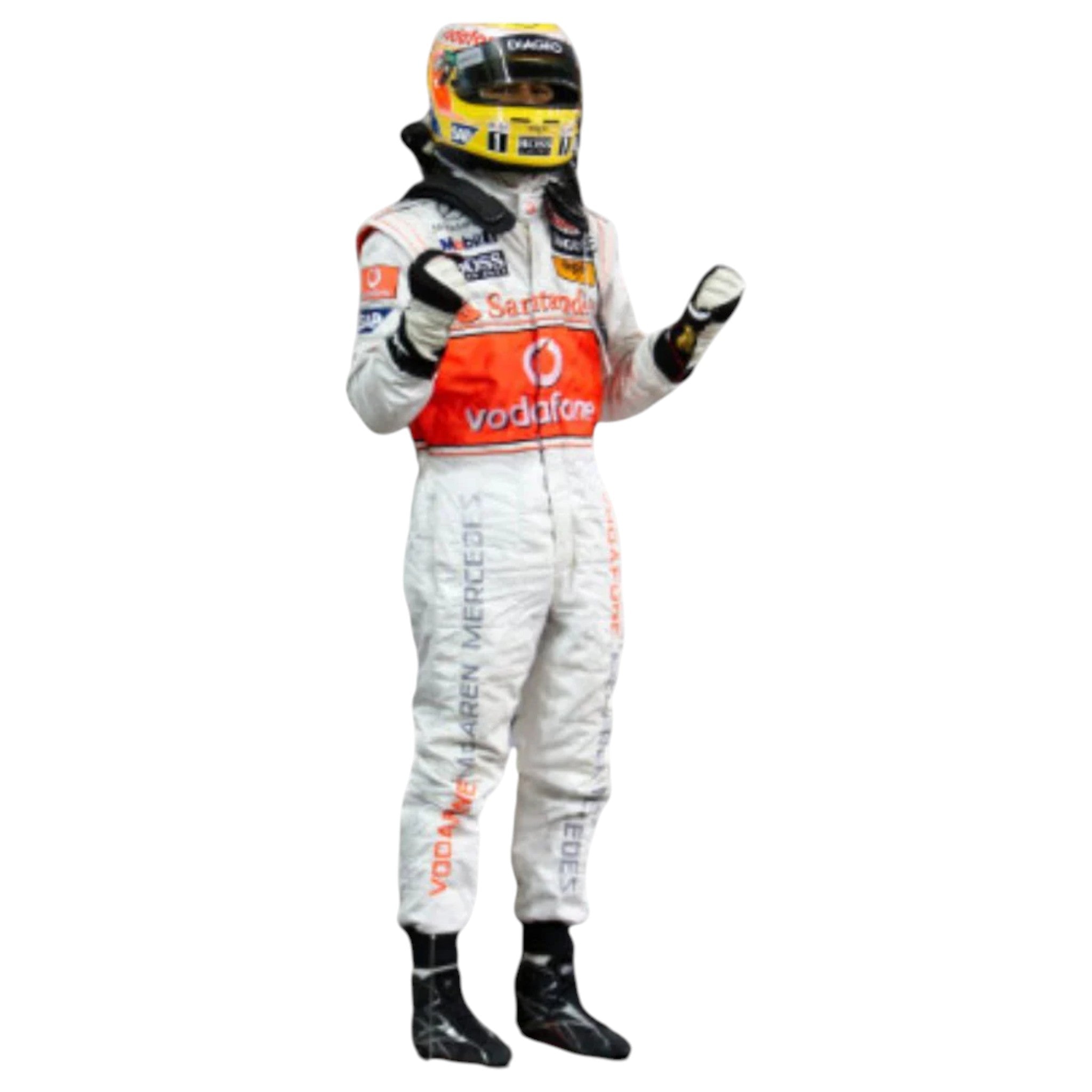 Lewis Hamilton 2009 McLaren F1 Race Suit product view - Grand Flex Racewear