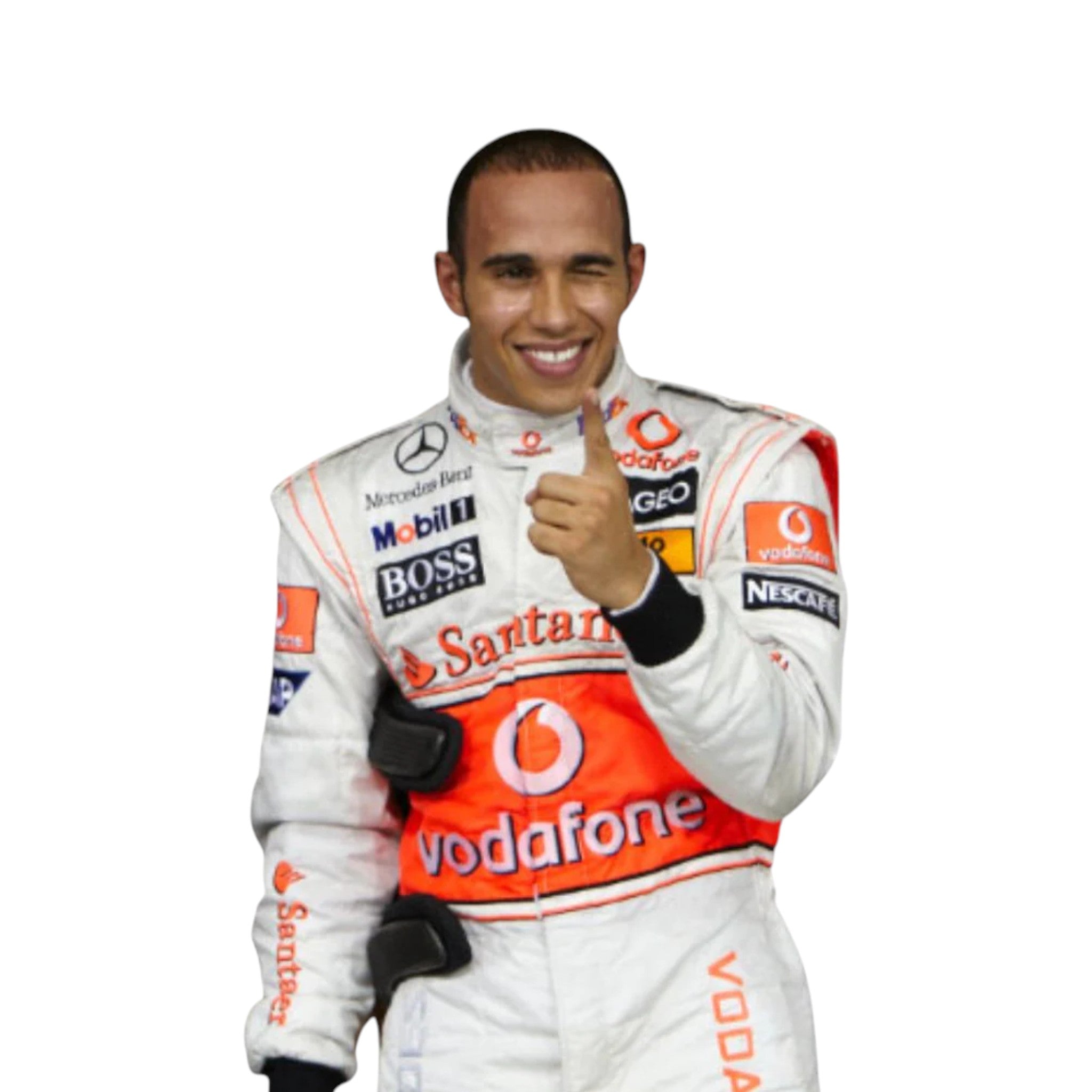 Lewis Hamilton 2009 McLaren F1 Race Suit detail view 2 - Grand Flex Racewear