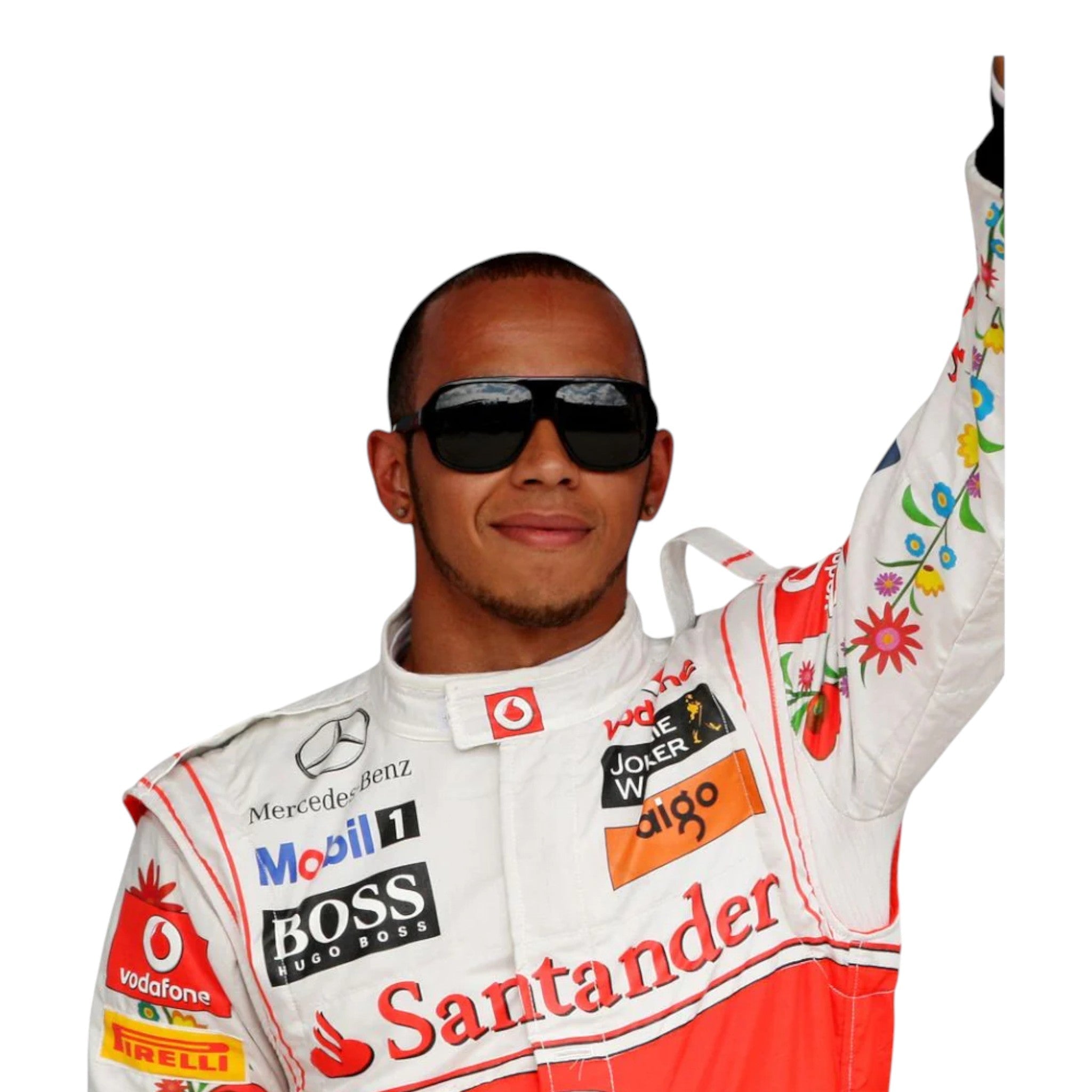 Lewis Hamilton 2011 McLaren F1 Race Suit detail view 3 - Grand Flex Racewear