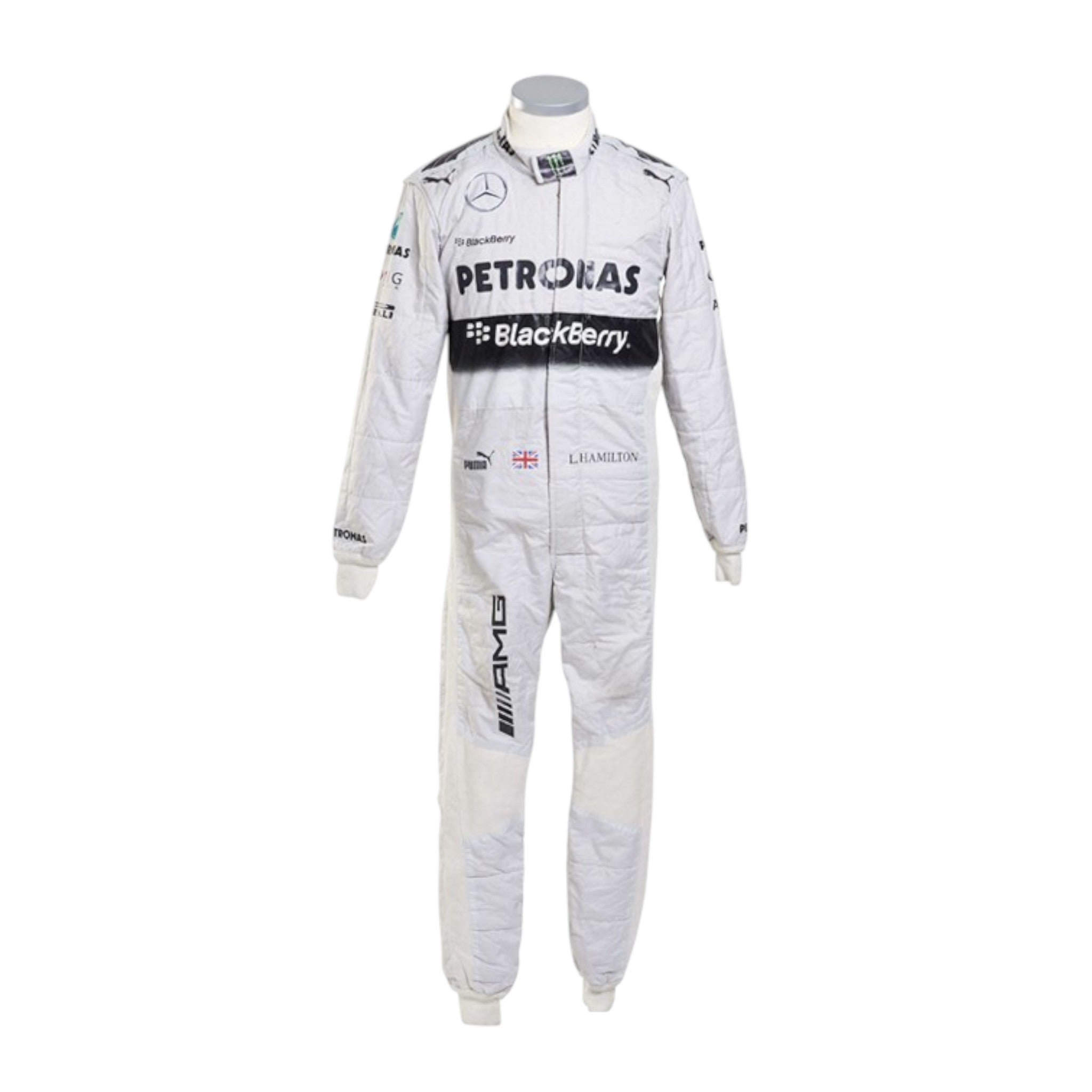 Lewis Hamilton 2014 Mercedes-AMG Petronas F1 Race Suit detail view 2 - Grand Flex Racewear
