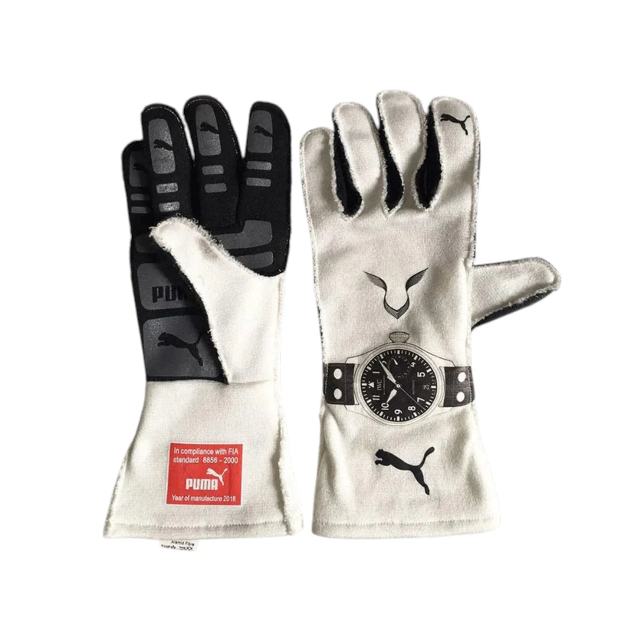 Lewis Hamilton 2019 Mercedes-AMG Petronas F1 Racing Gloves detail view 2 - Grand Flex Racewear