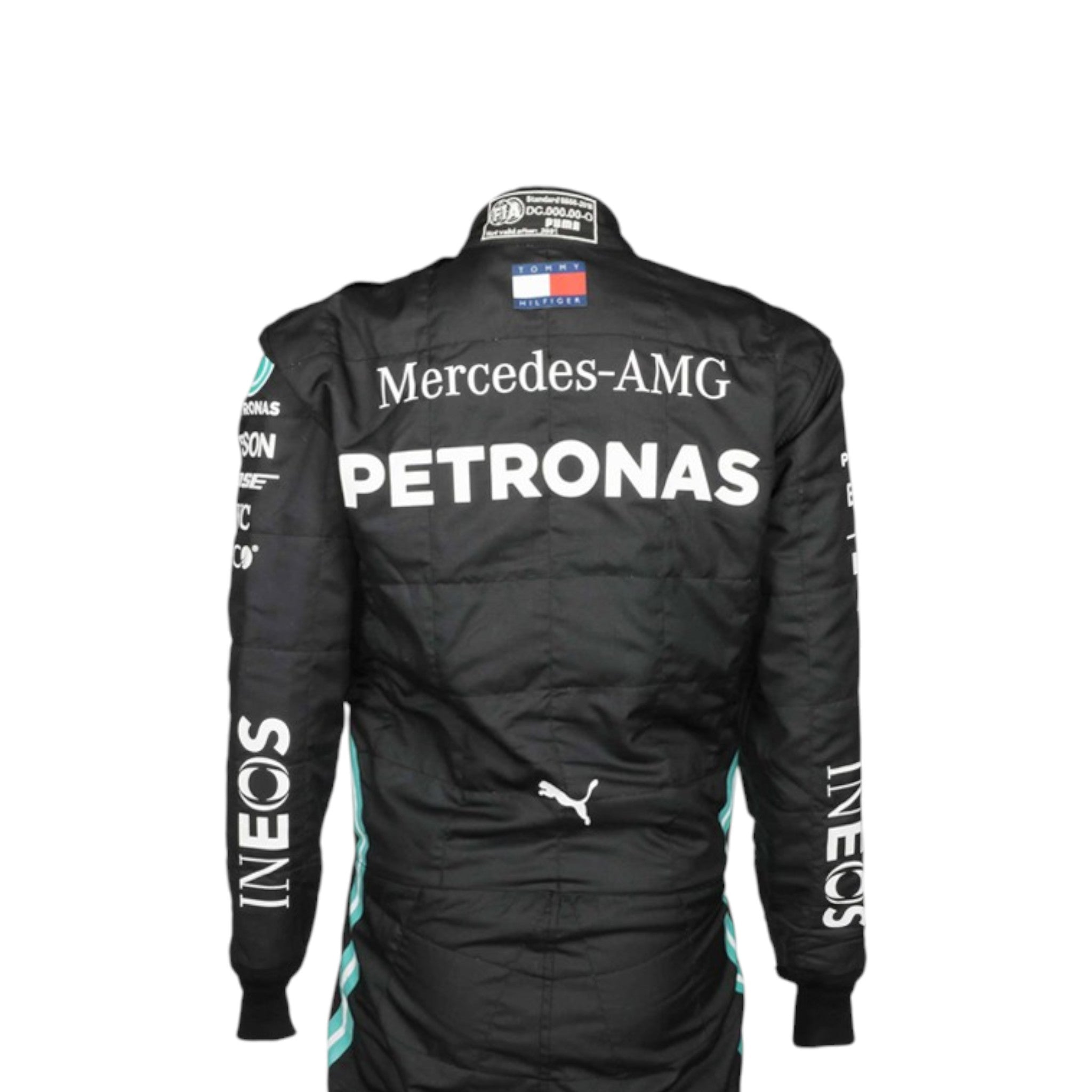 Lewis Hamilton 2020 Mercedes AMG Petronas F1 Race Suit detail view 2 - Grand Flex Racewear