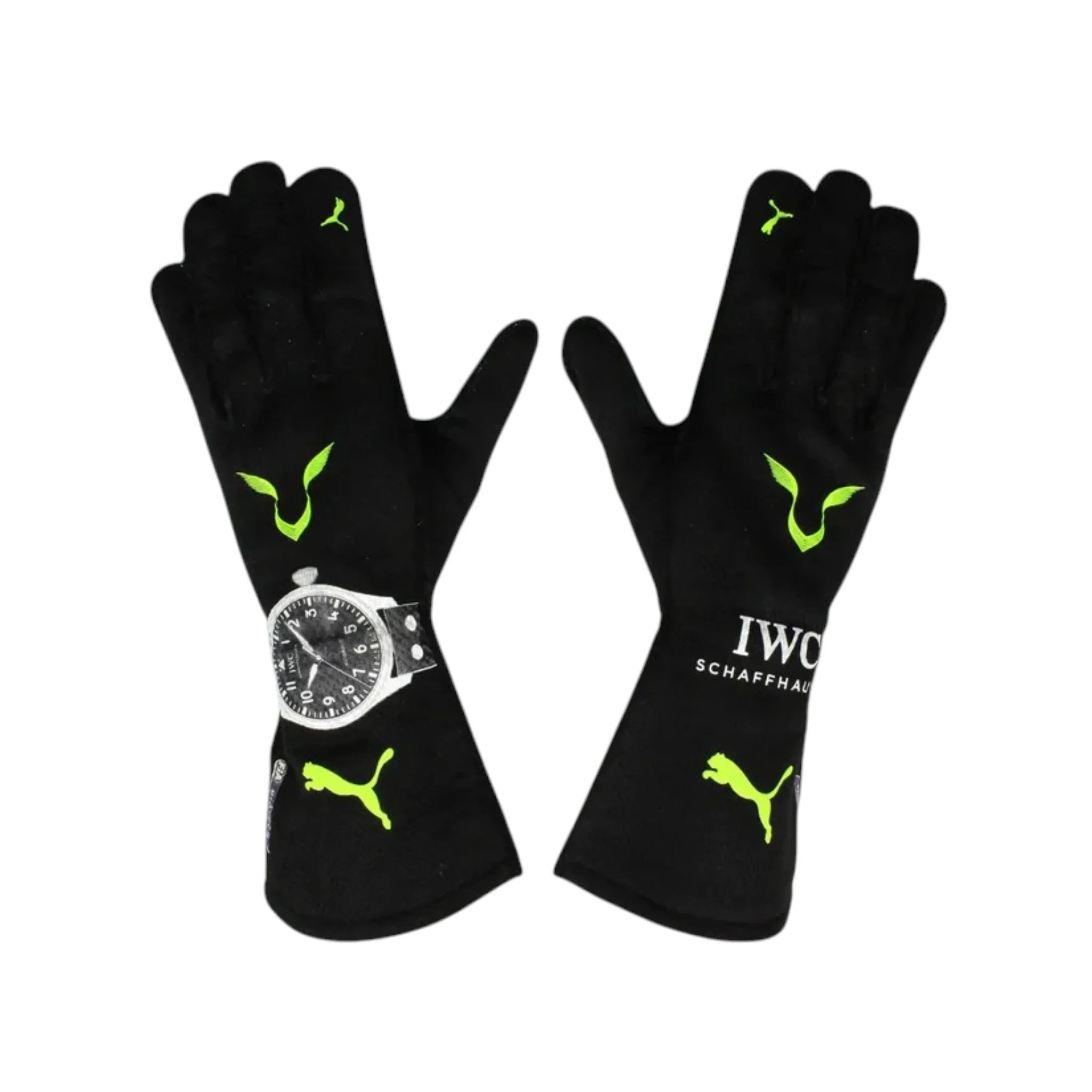 Lewis Hamilton 2022 Mercedes-AMG Petronas F1 Racing Gloves product view - Grand Flex Racewear