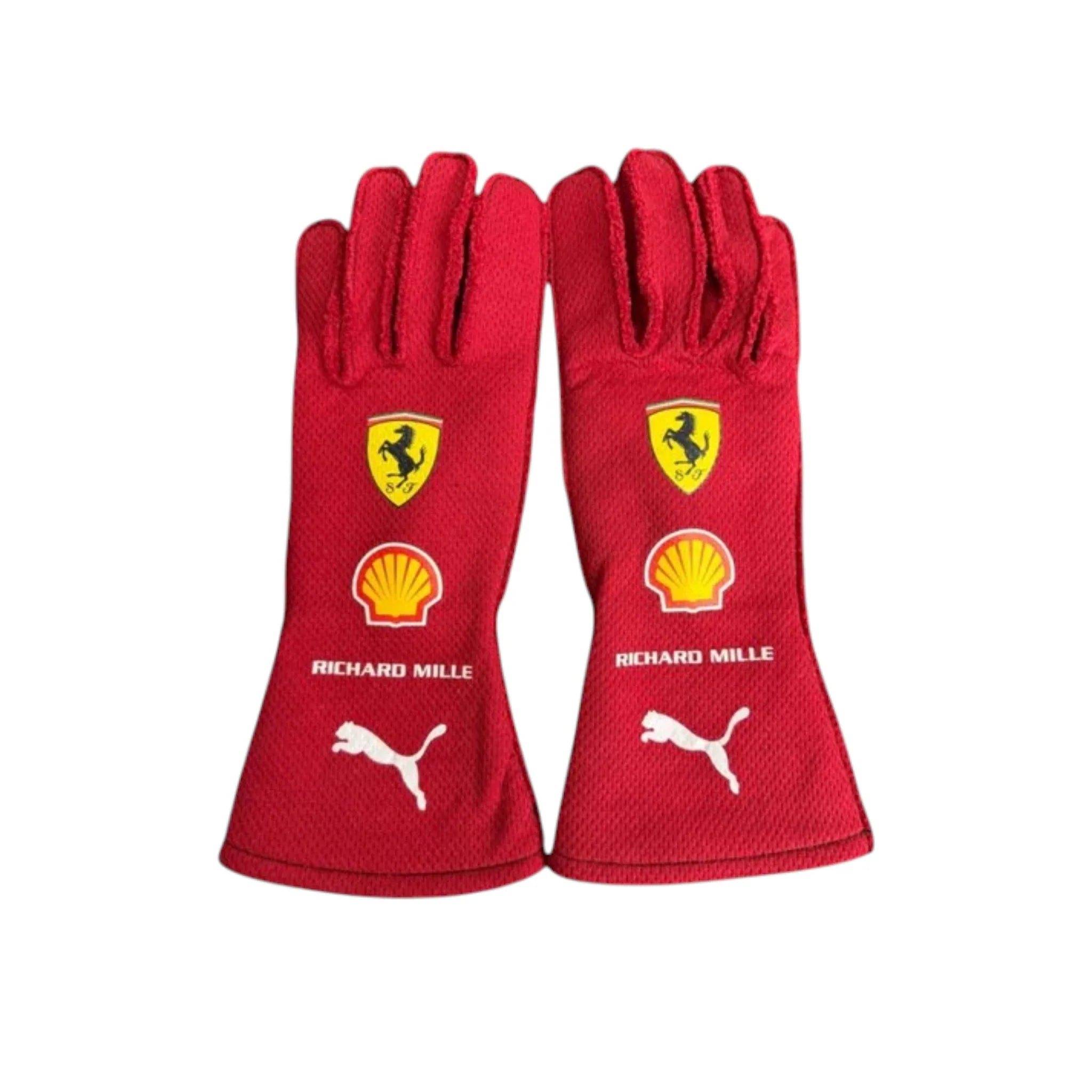 Lewis Hamilton 2025 Ferrari F1 Racing Gloves detail view 2 - Grand Flex Racewear