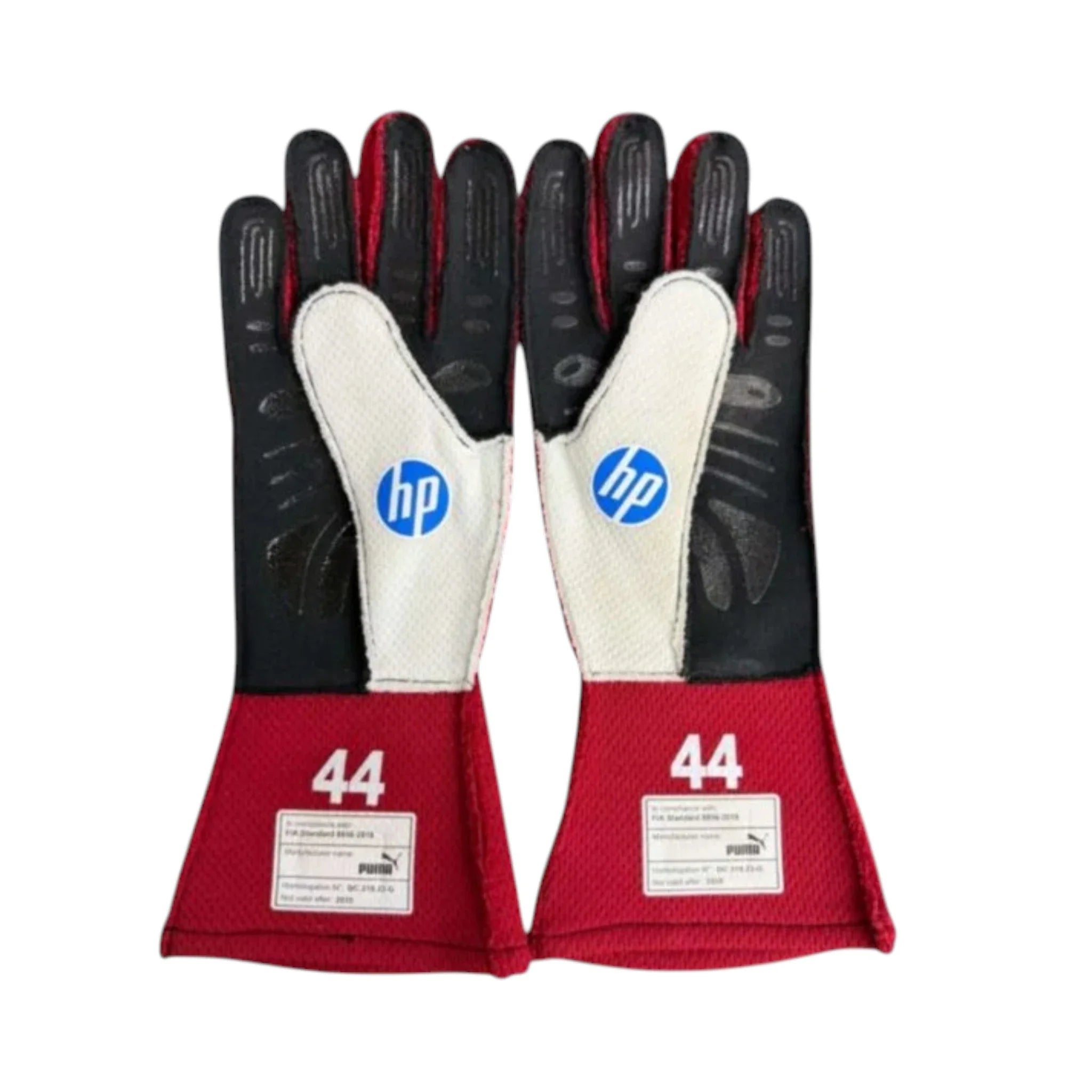 Lewis Hamilton 2025 Ferrari F1 Racing Gloves detail view 3 - Grand Flex Racewear