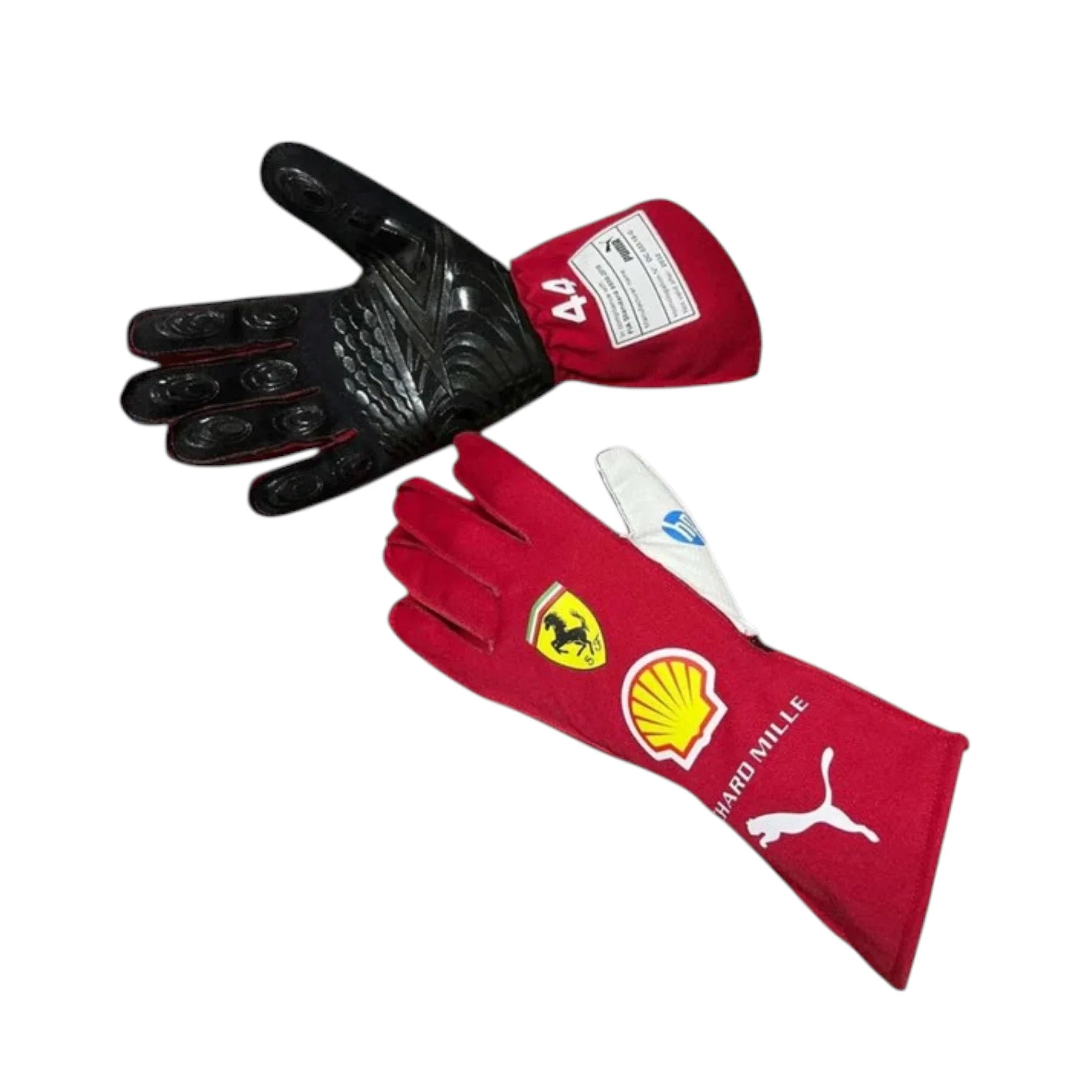 Lewis Hamilton 2025 Ferrari F1 Racing Gloves detail view 4 - Grand Flex Racewear